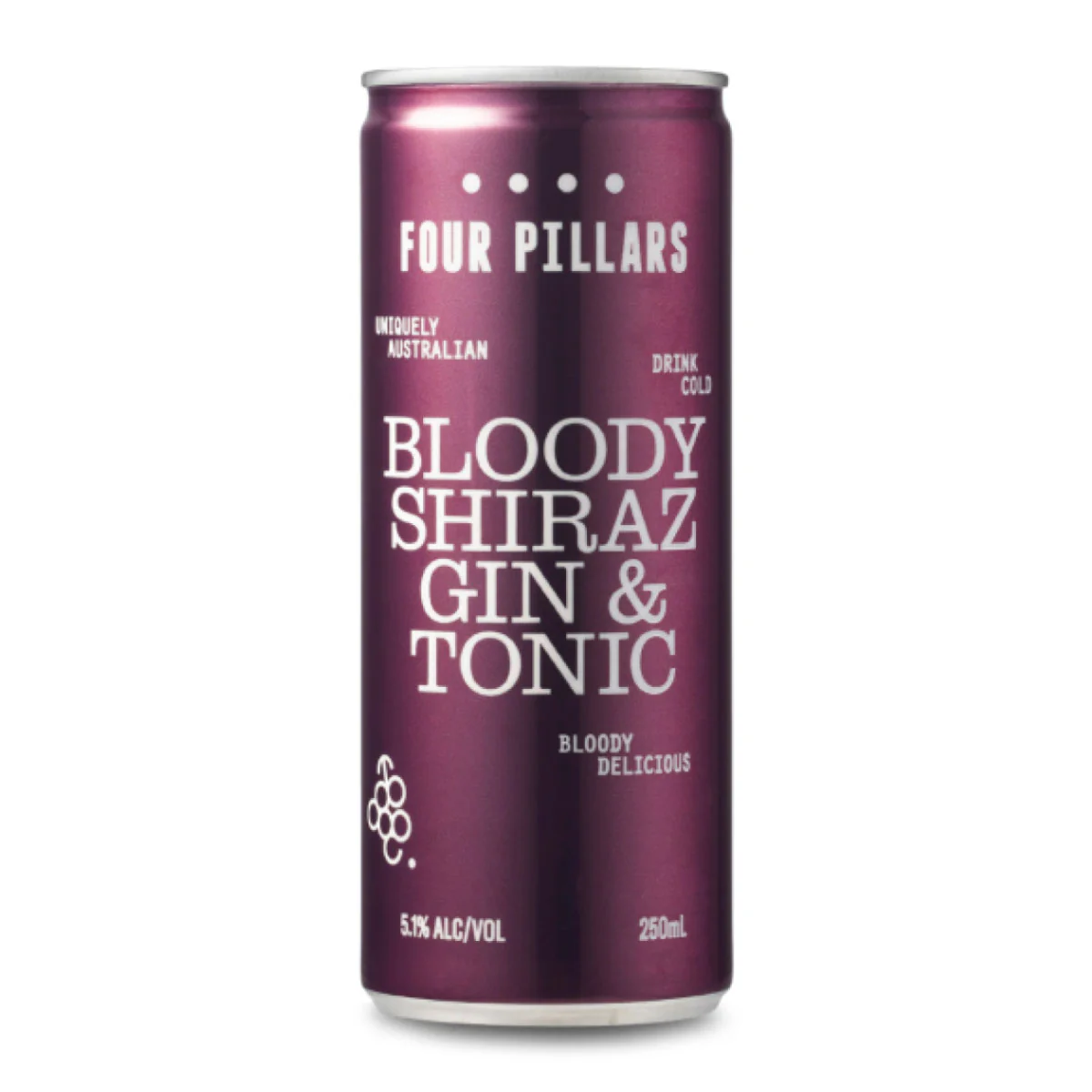 Four Pillars Bloody Shiraz Gin and Tonic Can 4 x 250ml - Image 2