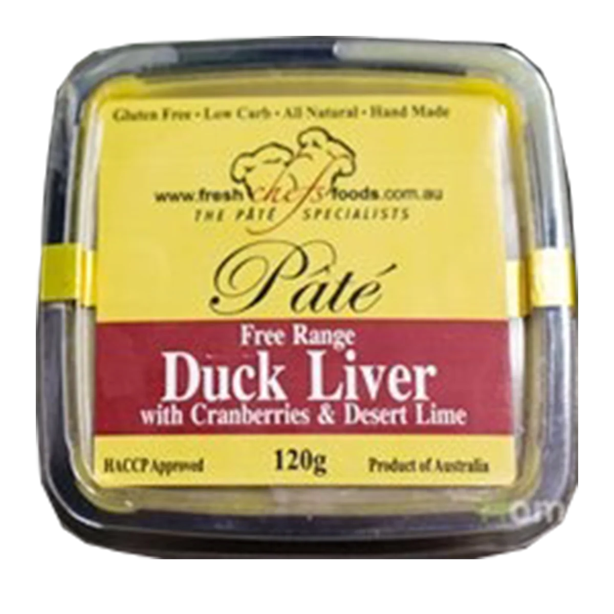 Fresh Chefs Foods Duck Liver Pate with Cranberries & Desert Lime 120g