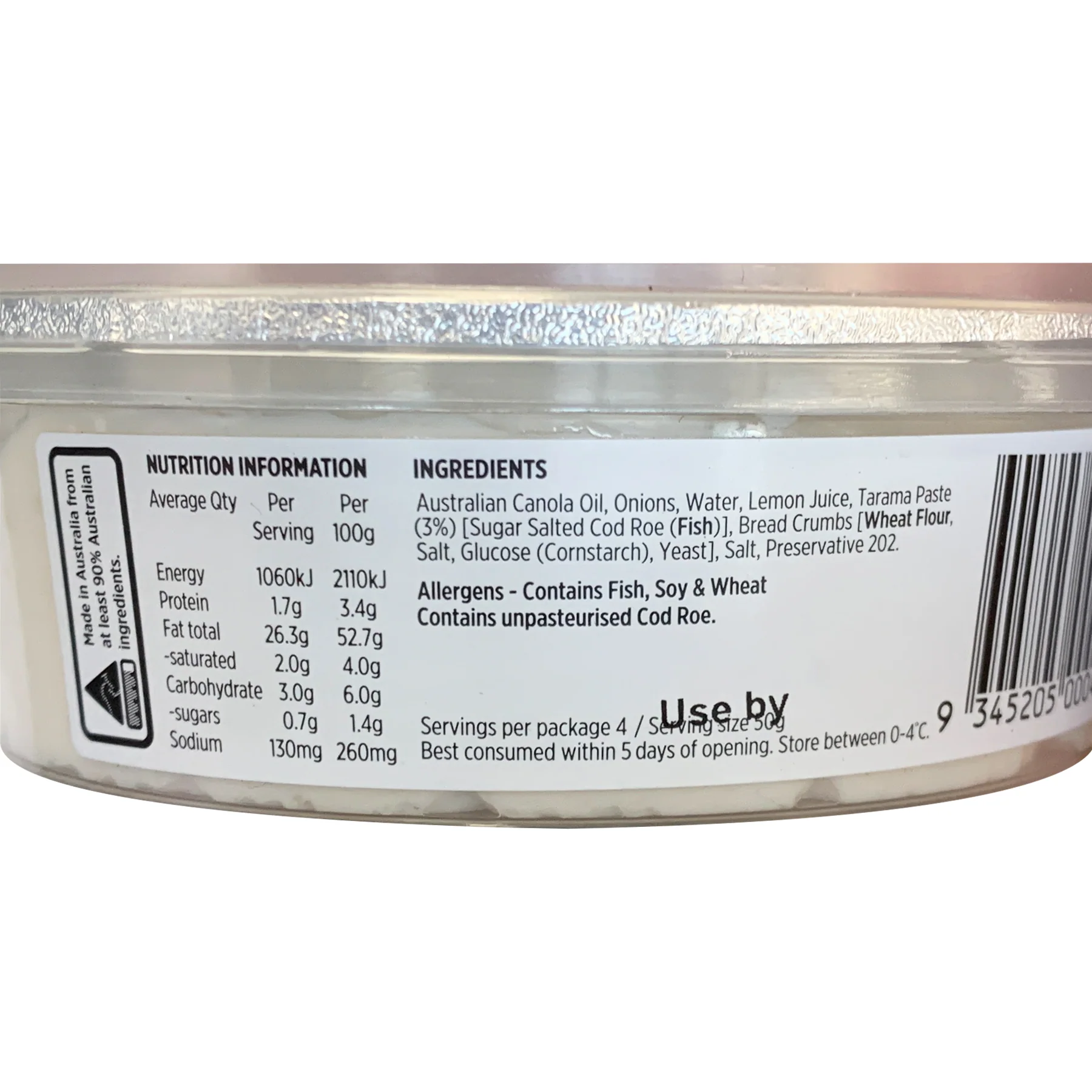 Fresh Fodder White Taramosalata Dip 200g - Image 2