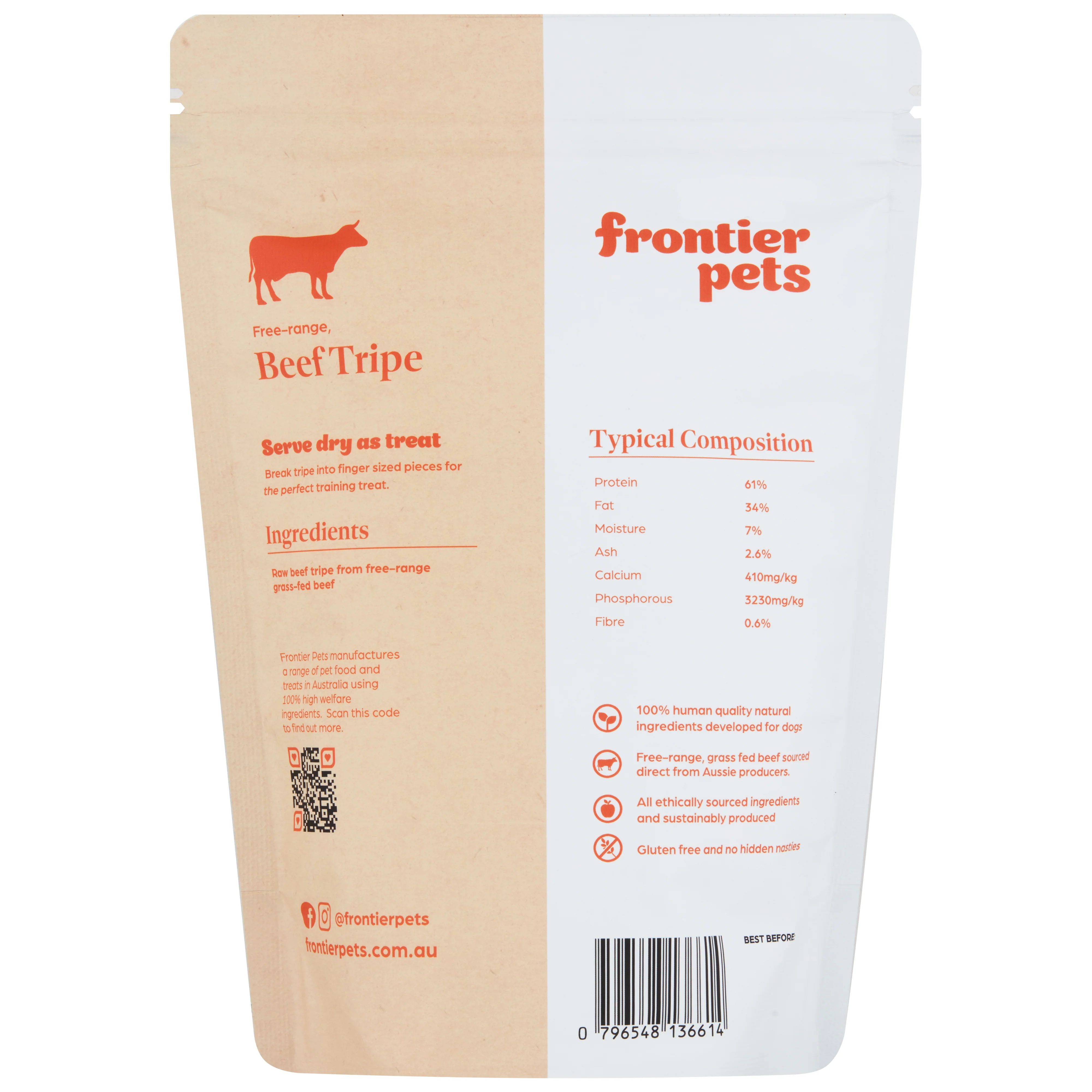 Frontier Pets Beef Tripe 70g - Image 2