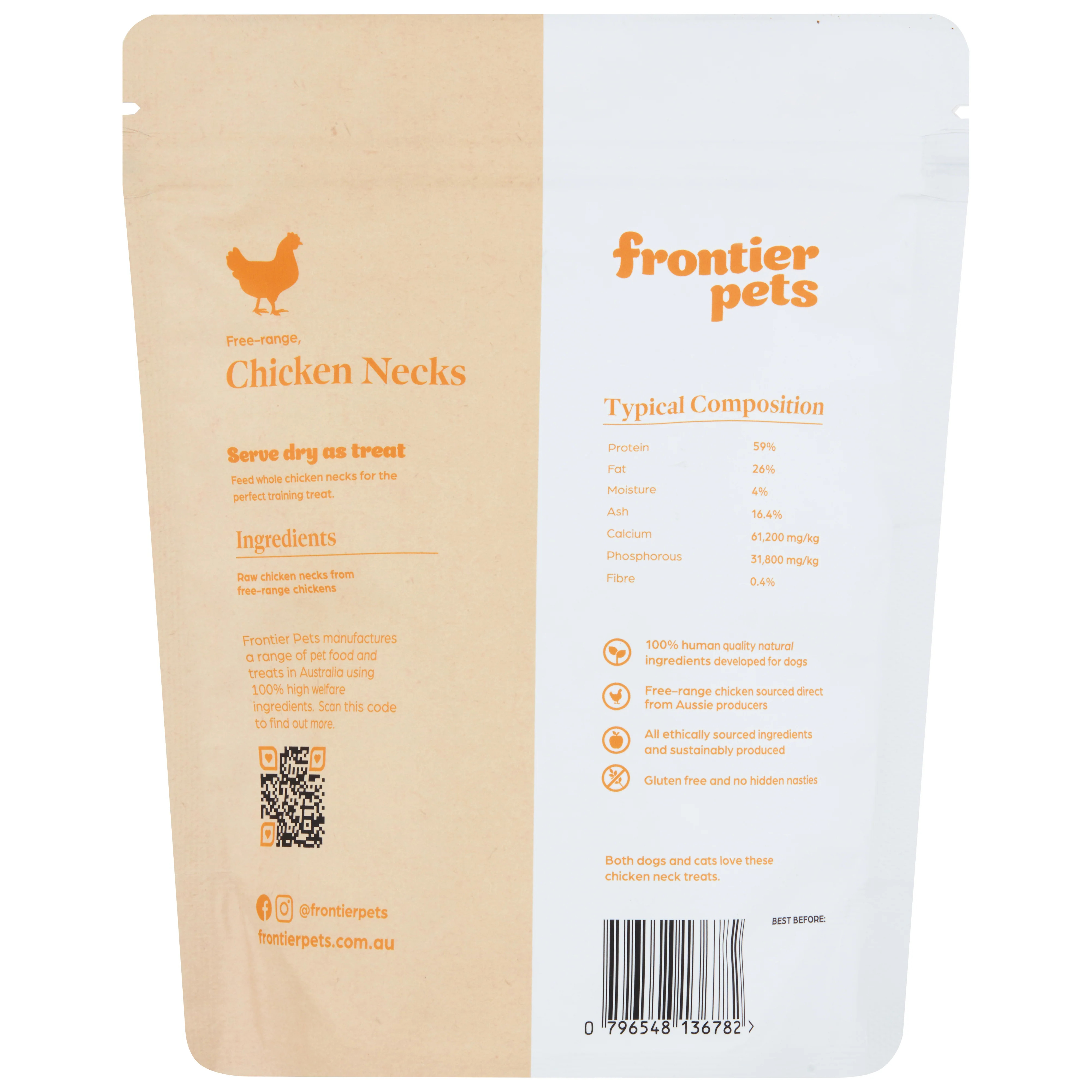 Frontier Pets Chicken Necks 100g - Image 2
