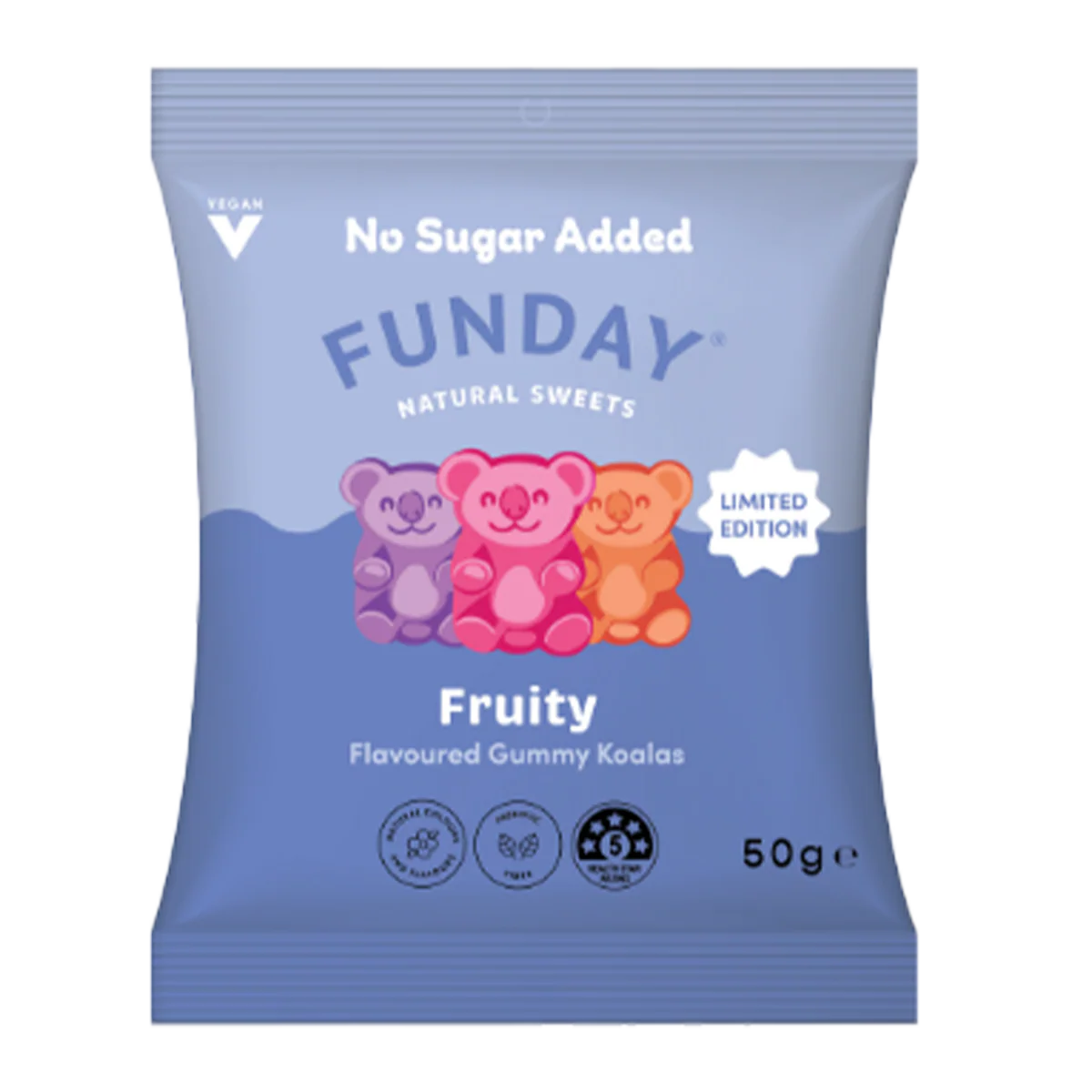 Funday Natural Sweets Fruity Gummy Koalas 50g
