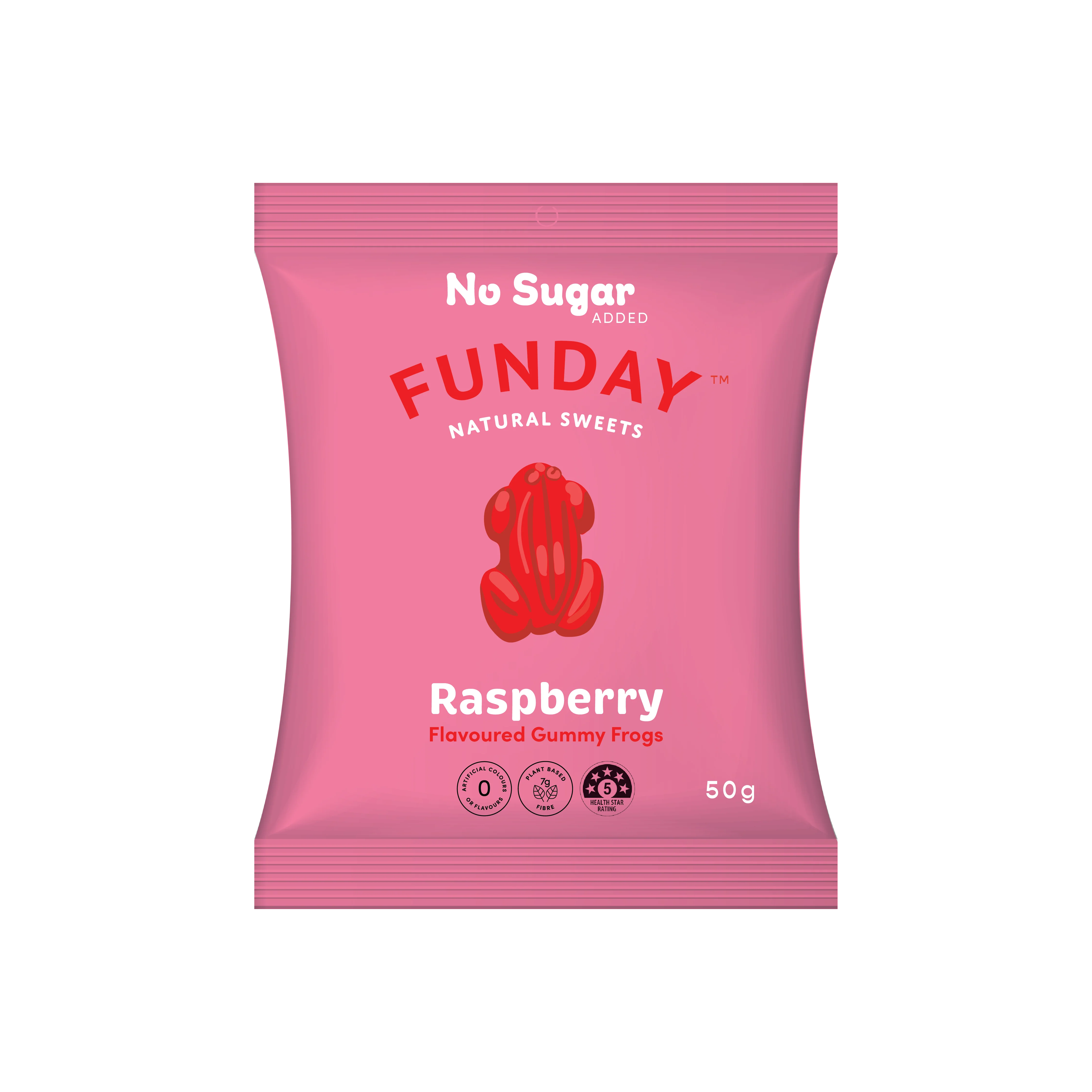 Funday Raspberry Gummy Frogs 50g