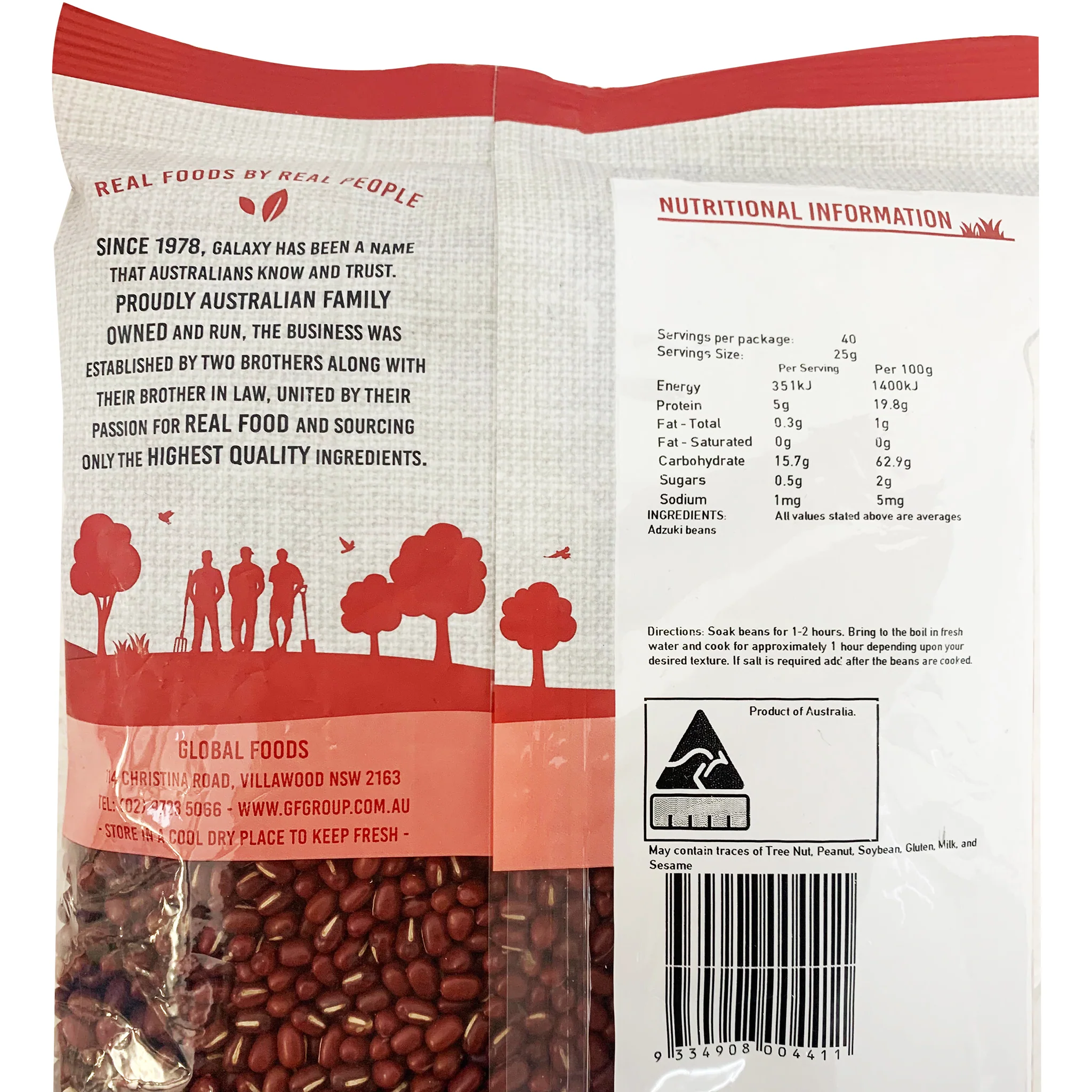 Galaxy Adzuki Beans 1kg - Image 2