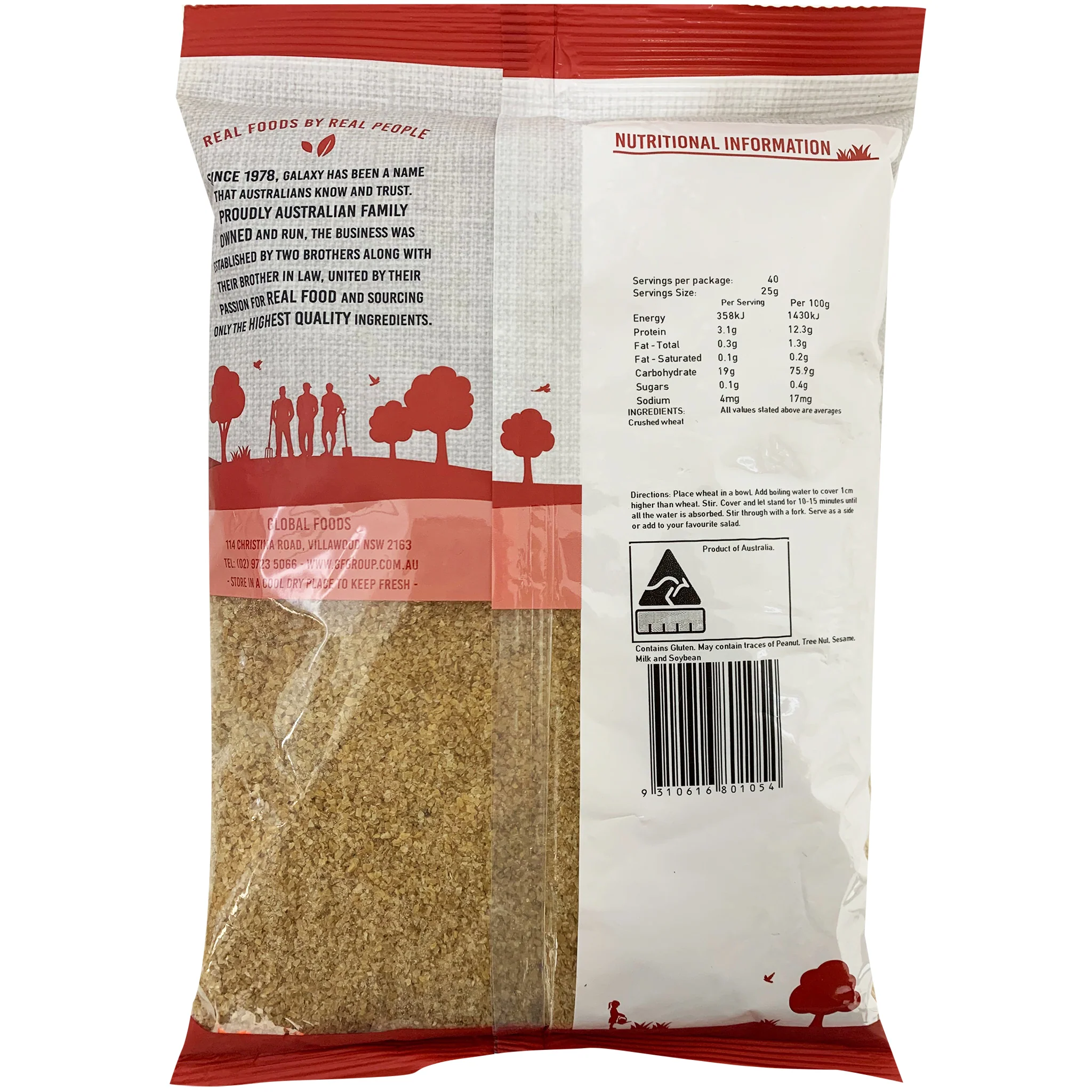 Galaxy Crushed Wheat Fine 1kg - Image 2