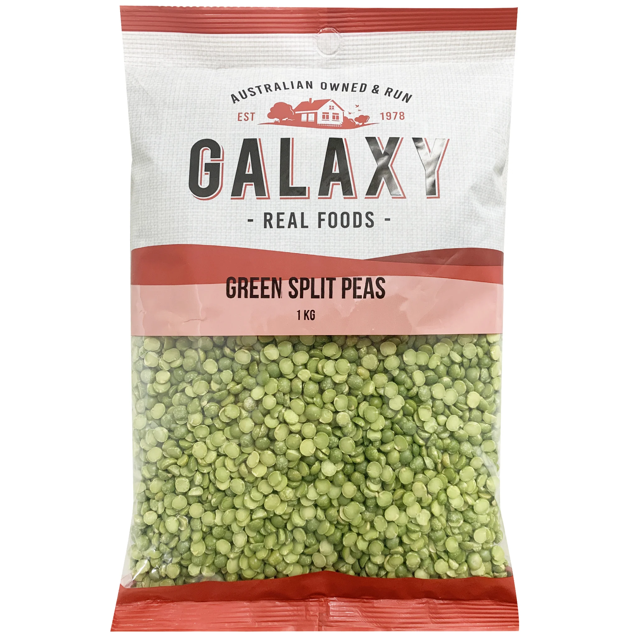 Galaxy Green Split Peas 1kg