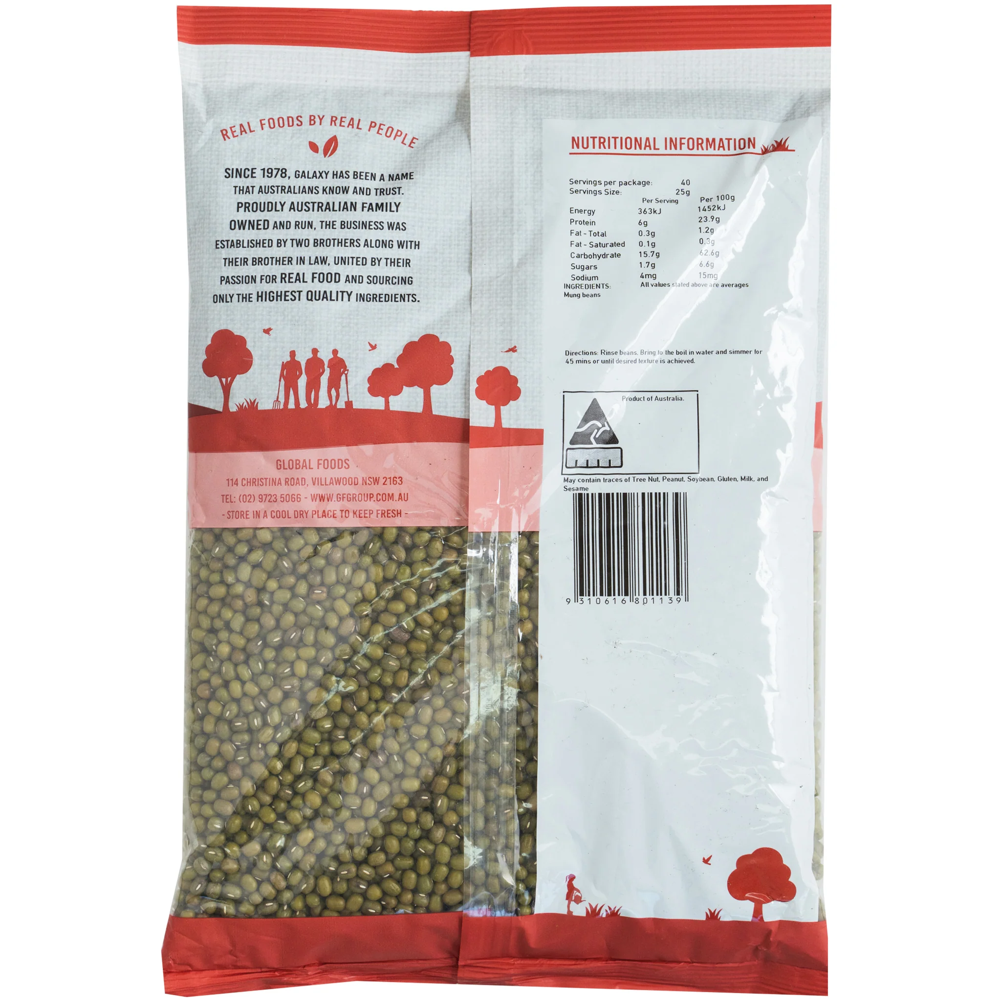 Galaxy Mung Beans 1kg - Image 2