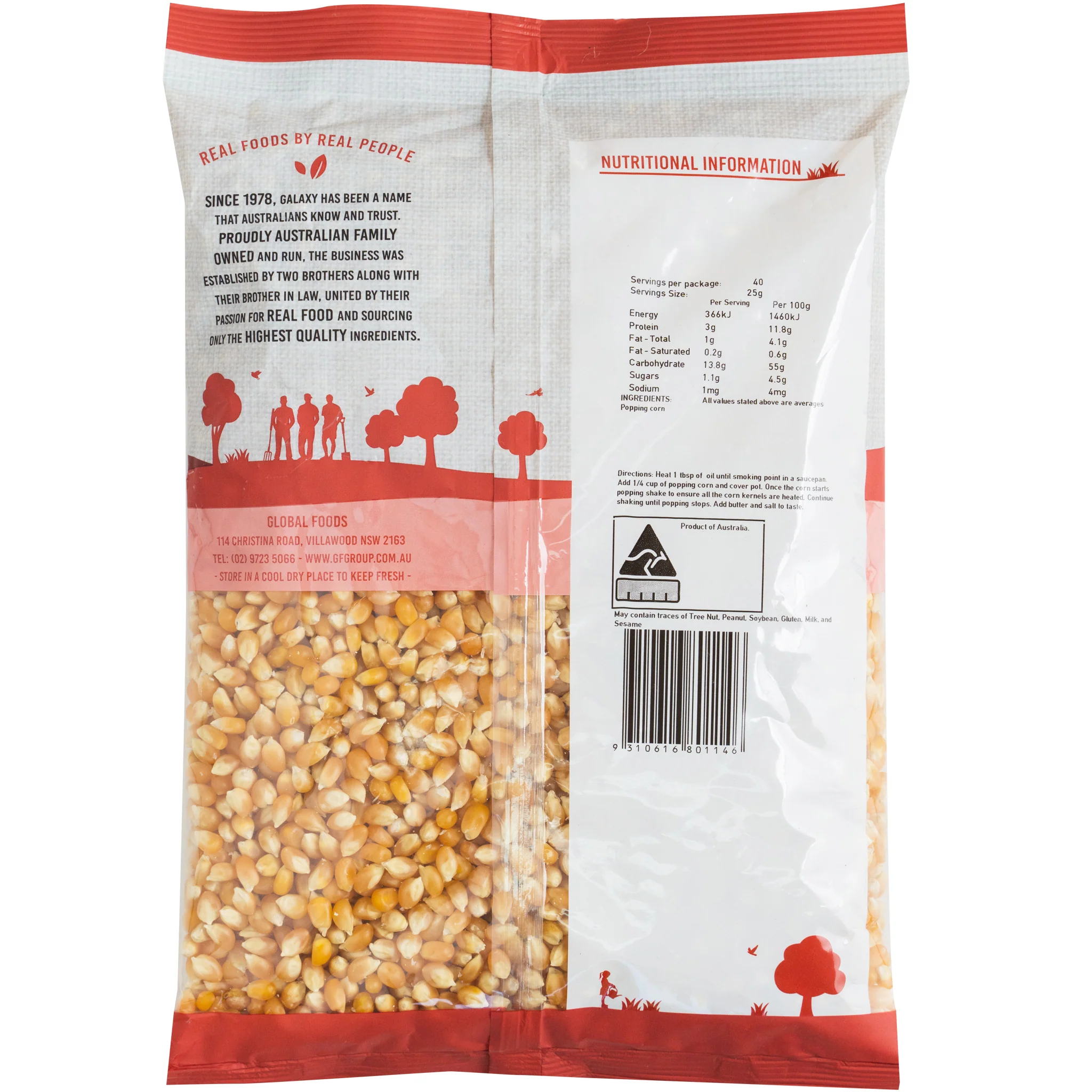 Galaxy Popping Corn 1kg - Image 2