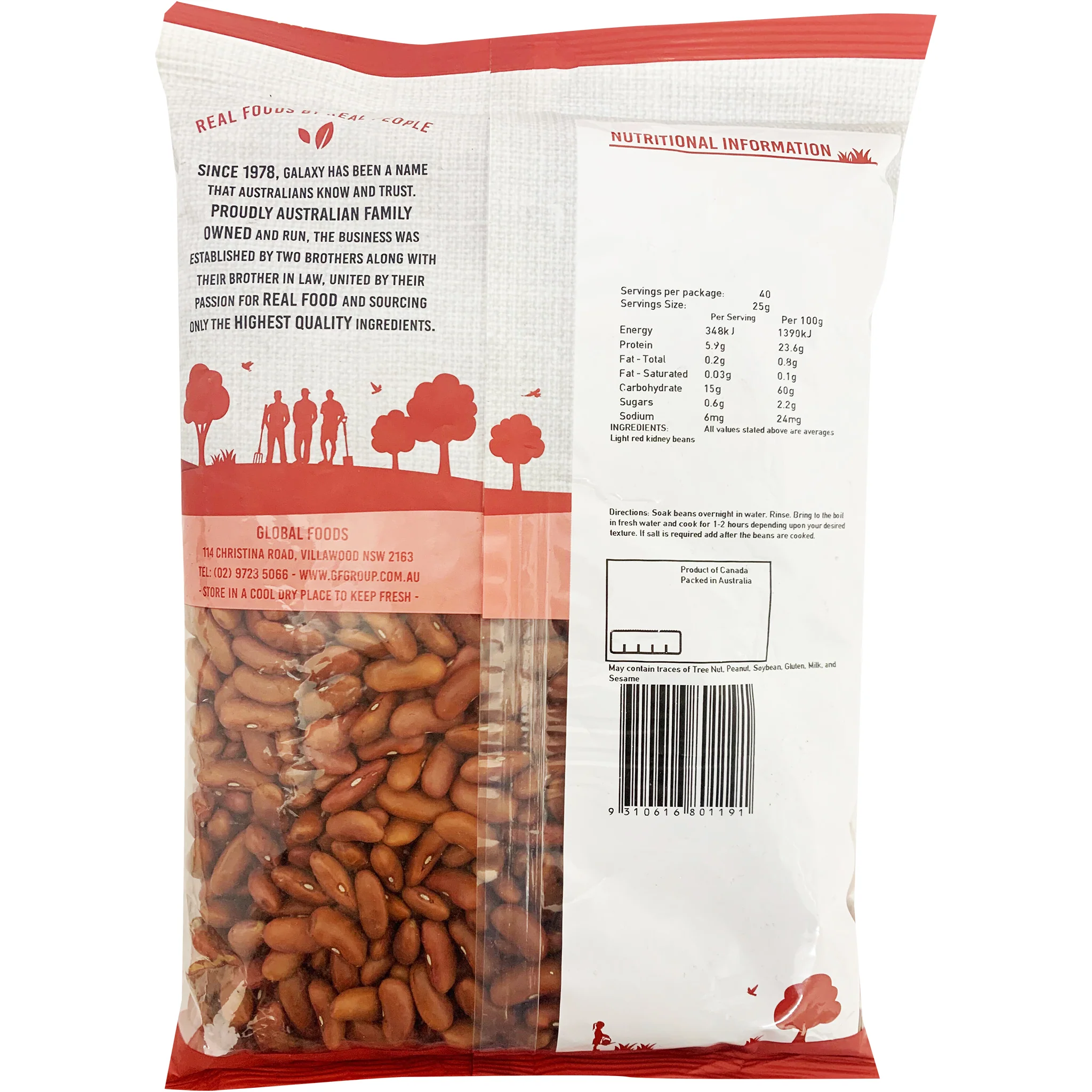 Galaxy Red Kidney Beans 1kg - Image 2