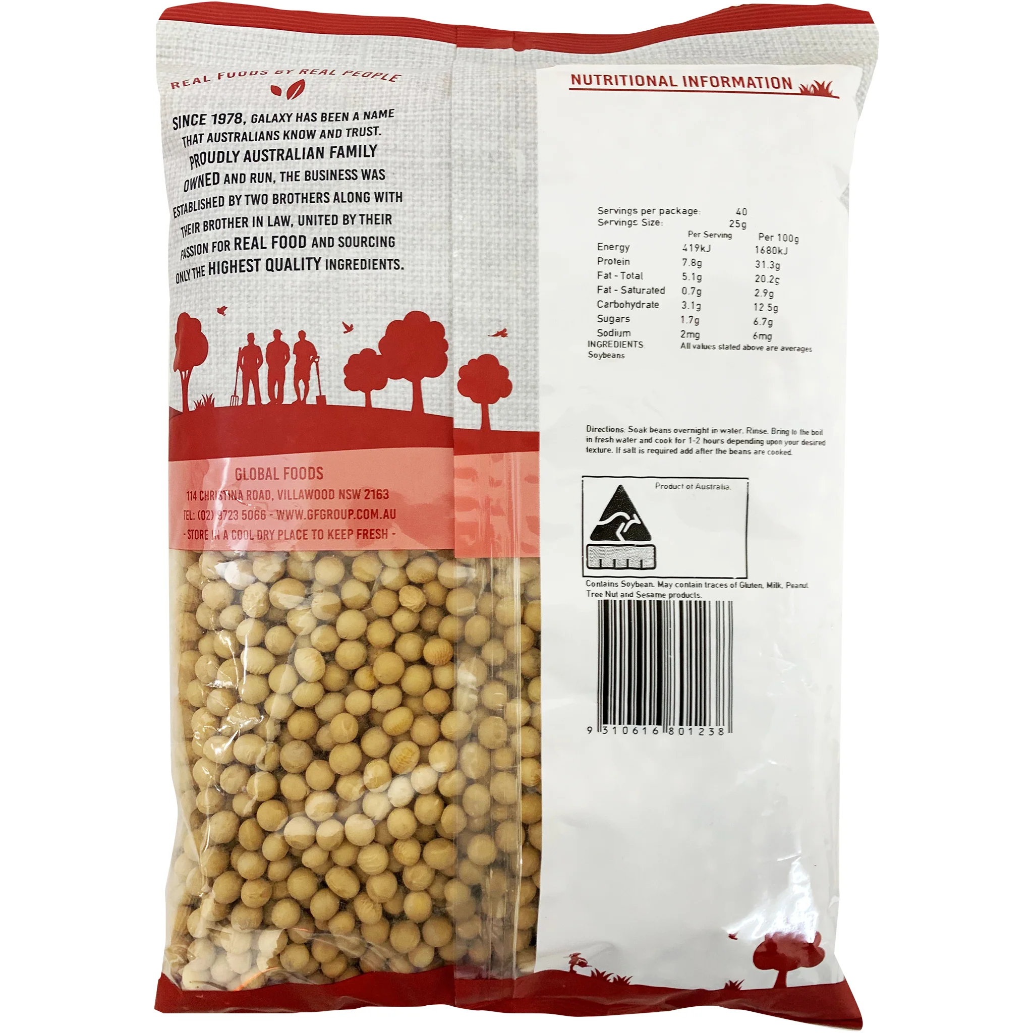 Galaxy Soya Beans 1kg - Image 2