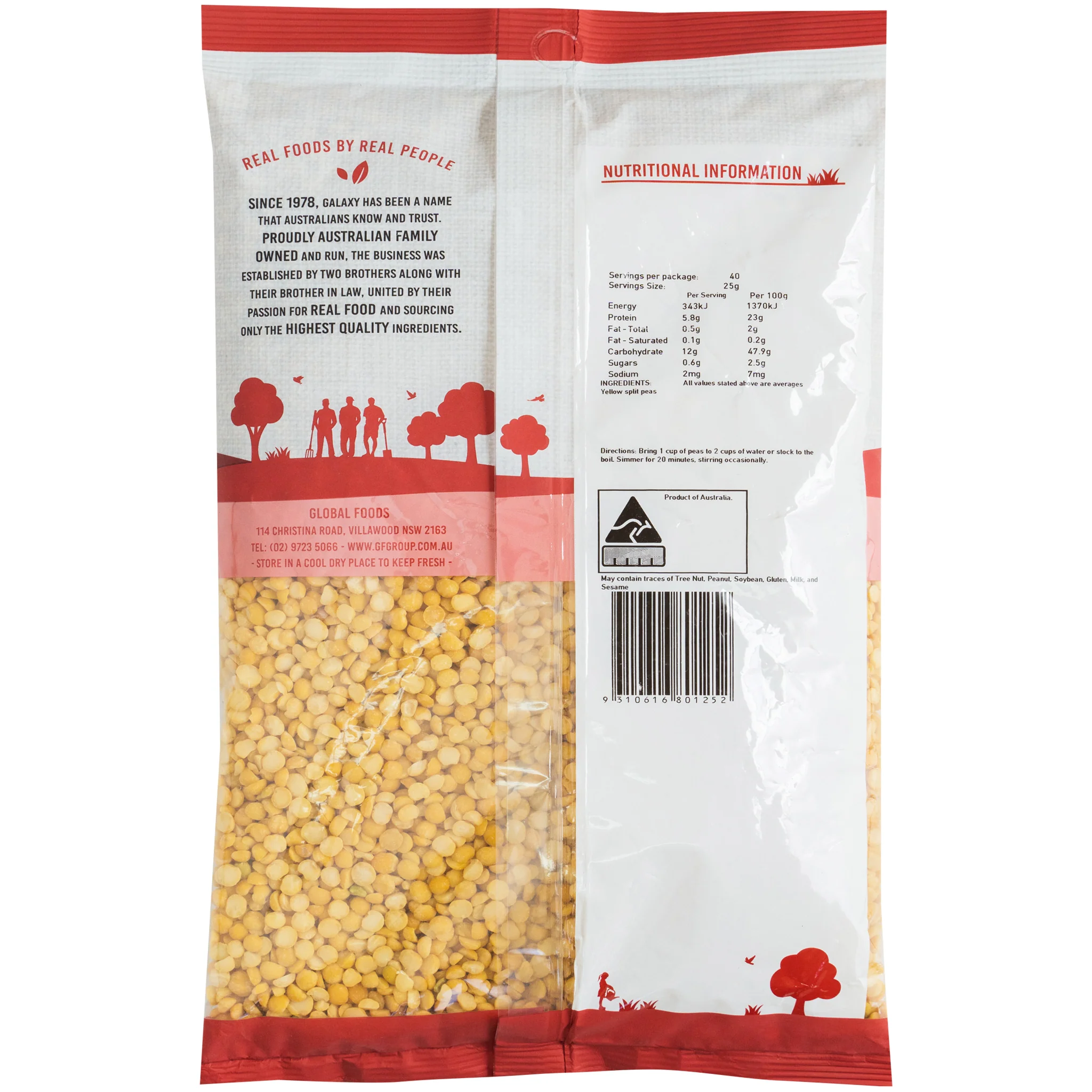 Galaxy Yellow Split Peas 1kg - Image 2