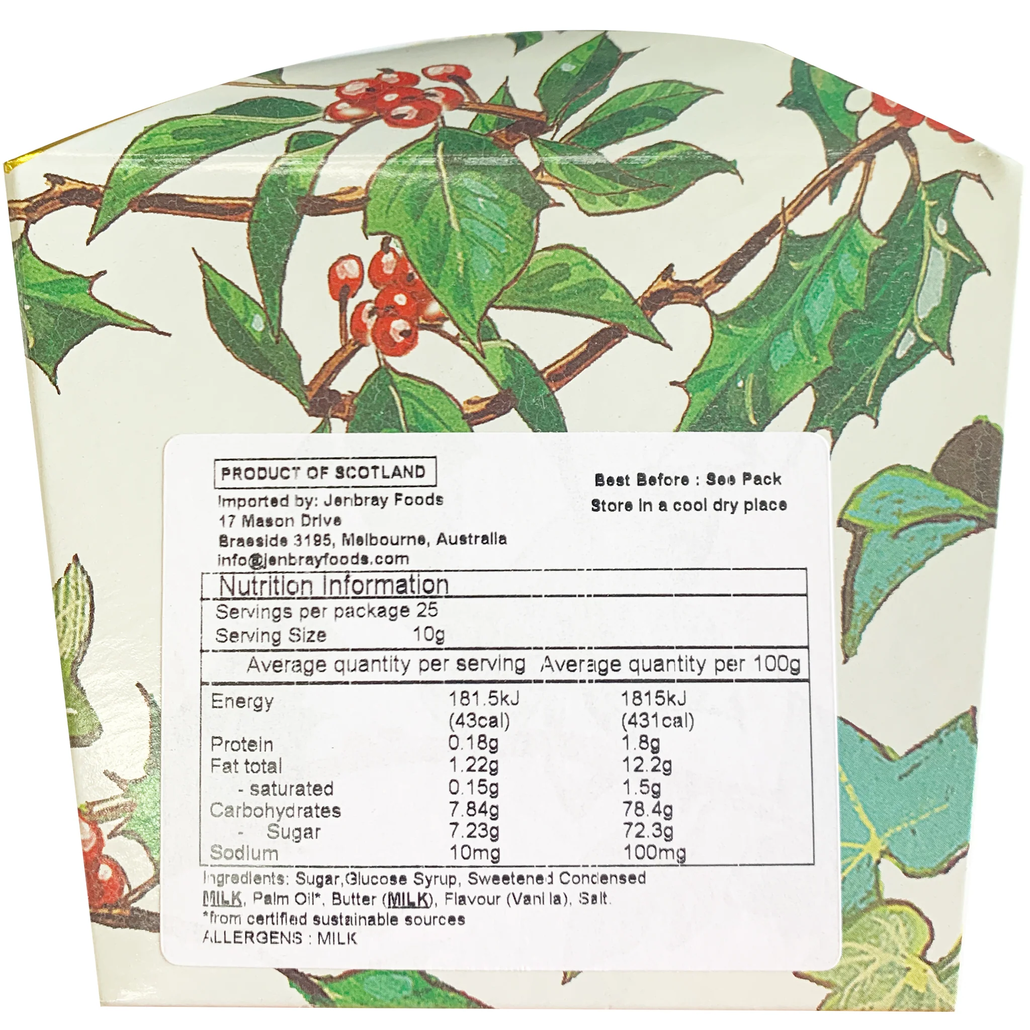 Gardiners of Scotland Christmas Vanilla Fudge 250g - Image 2