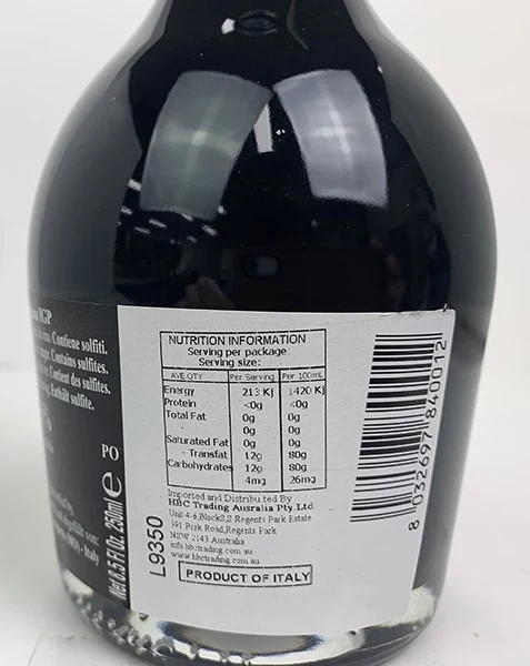 Giovanna Pavarotti Gold Balsamic Vinegar 250ml - Image 3