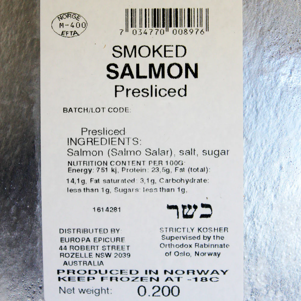 Salmon - Smoked Classic (200g) Gjendemsjo - Image 2