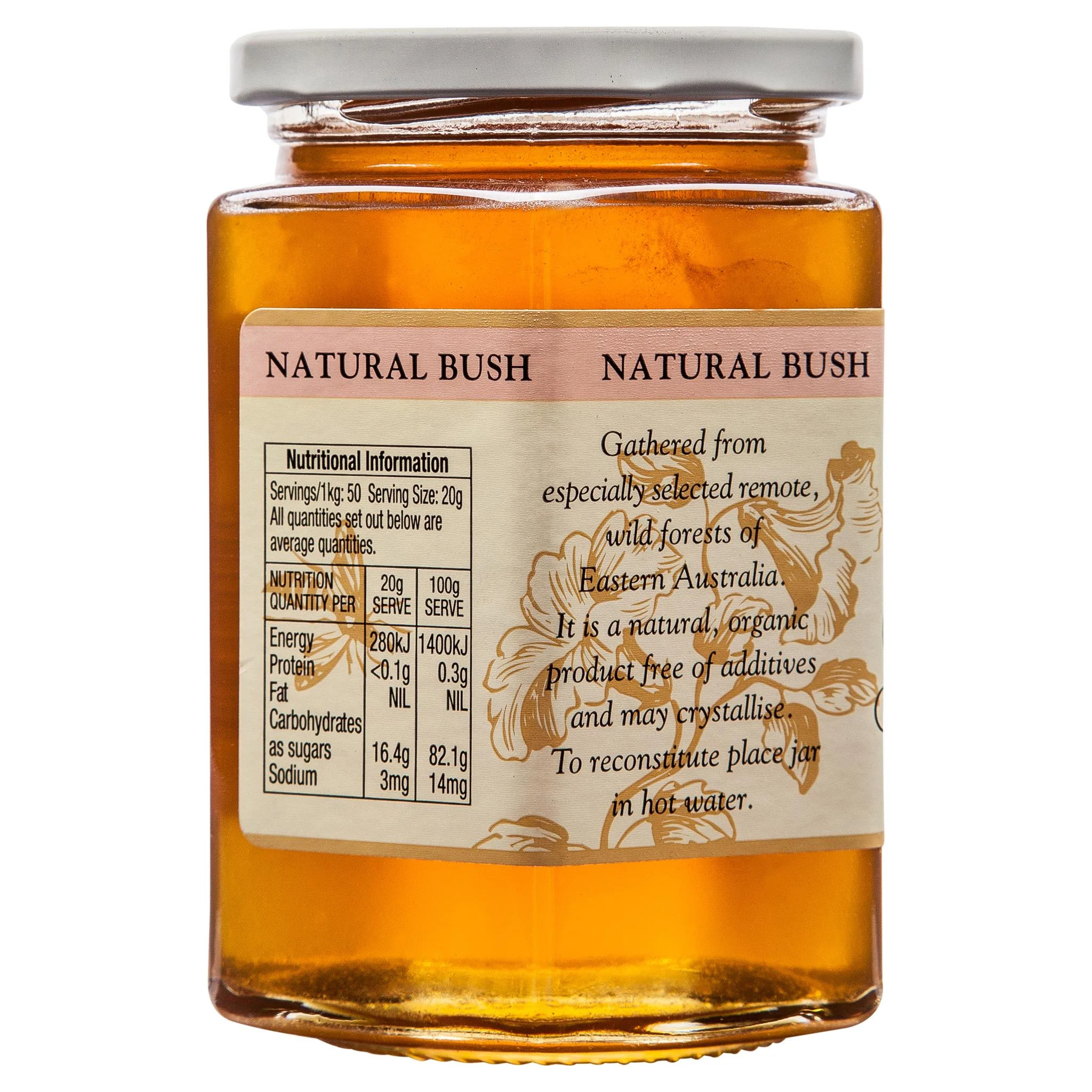 Glenugie Peak Organics Natural Bush Honey 400g - Image 2