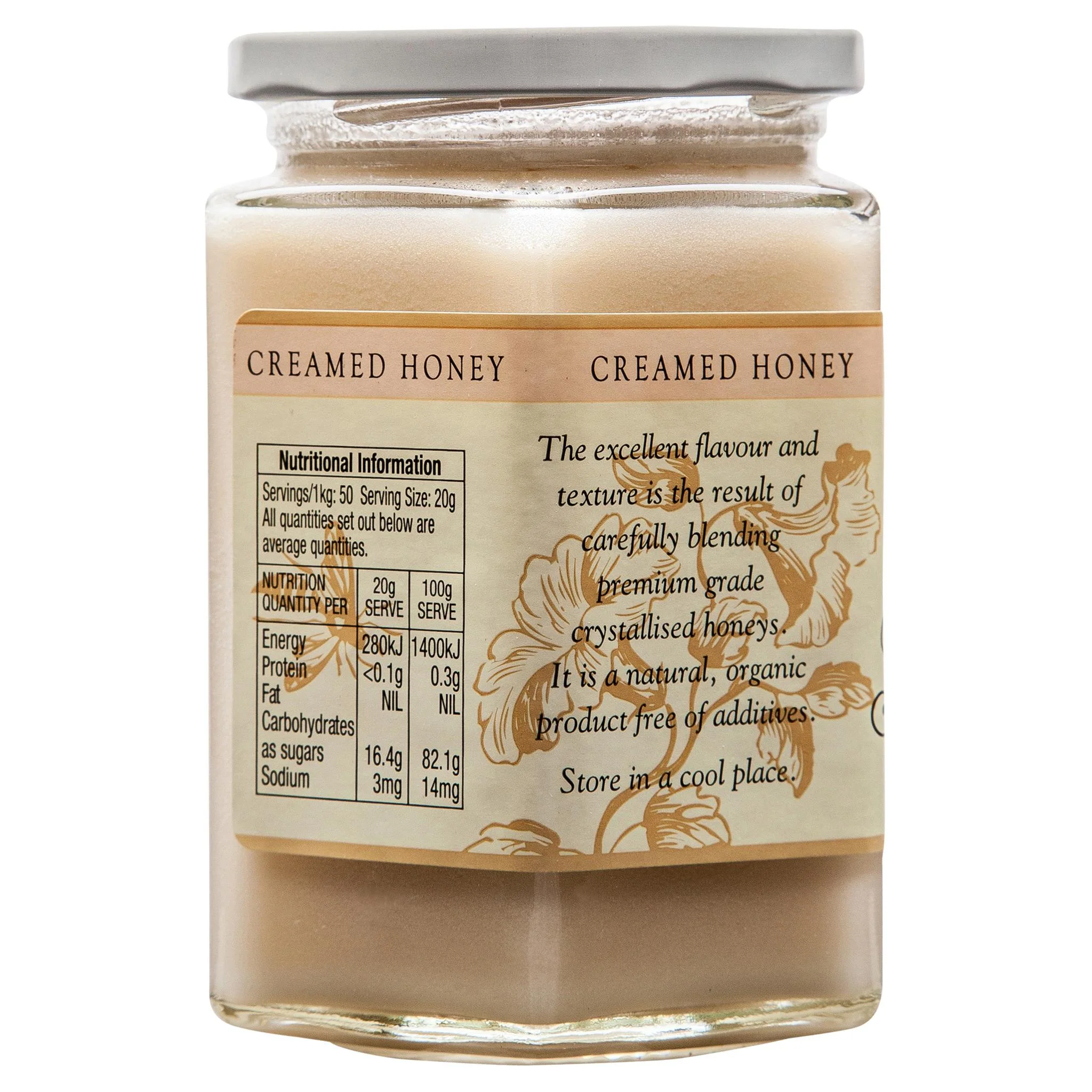 Glenugie Peak Organics Creamed Honey 350g - Image 2