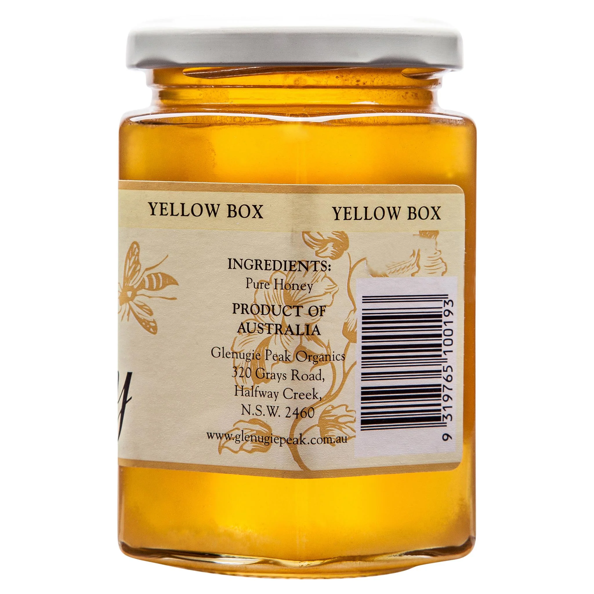Glenugie Peak Organics Yellow Box Honey 400g - Image 3