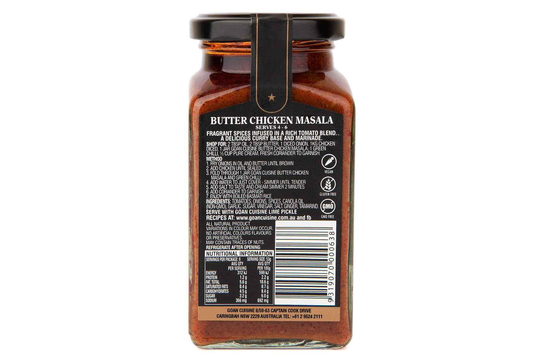 Goan Cuisine Butter Chicken Masala 320g - Image 2