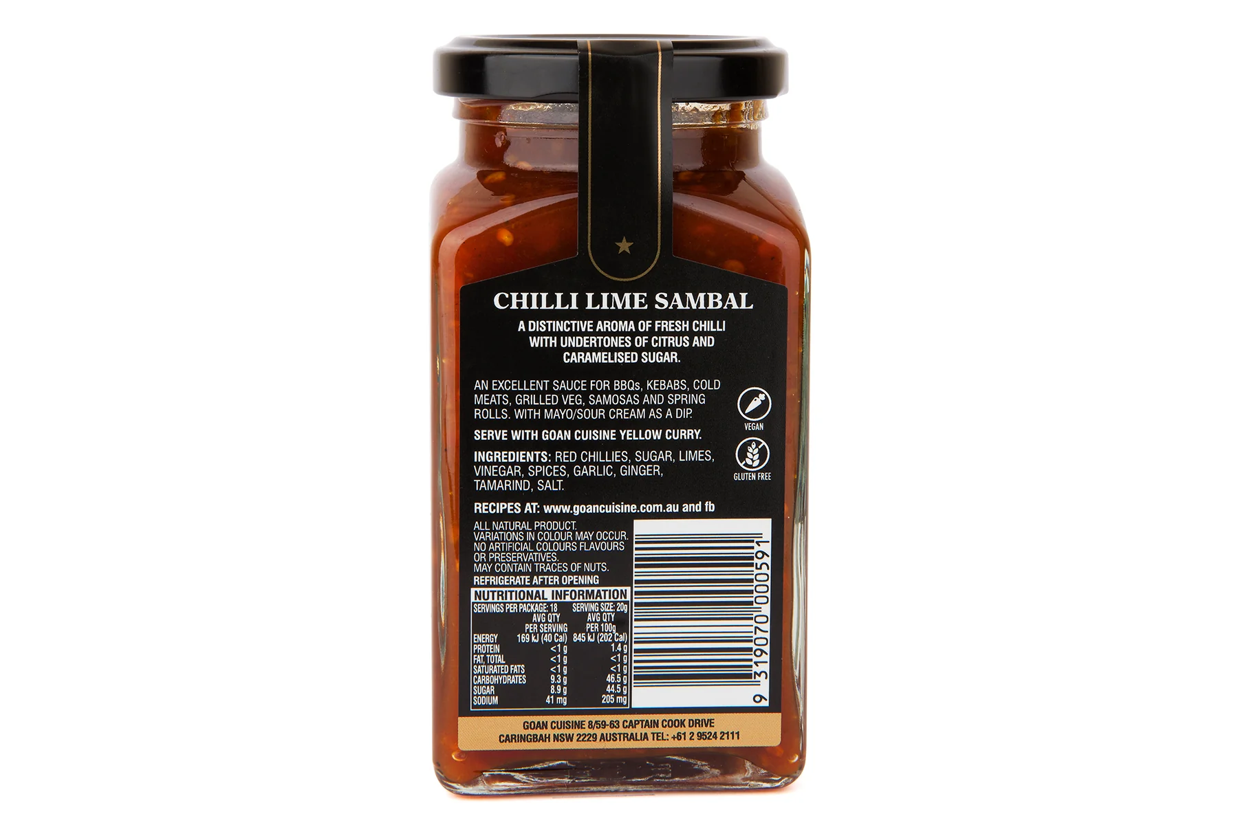 Goan Cuisine Chilli Lime Sambal 360g - Image 2