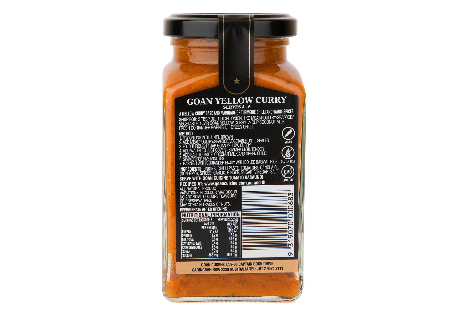 Goan Cuisine Yellow Curry 320g - Image 2