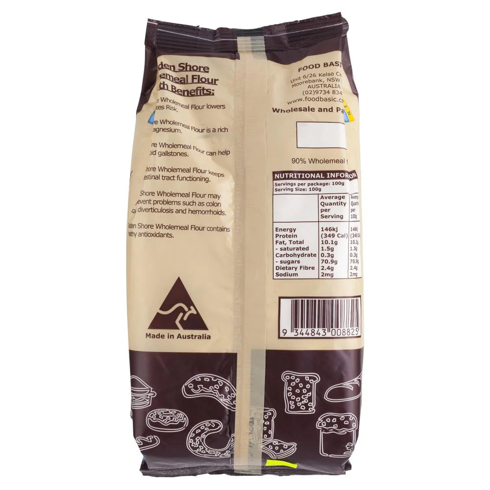 Golden Shore Baker Wholemeal Flour 1kg - Image 2