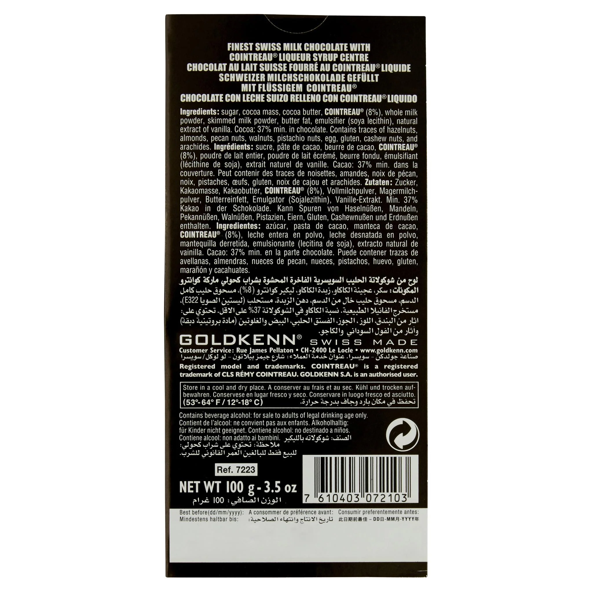 Goldkenn Cointreau Chocolate 100g - Image 2
