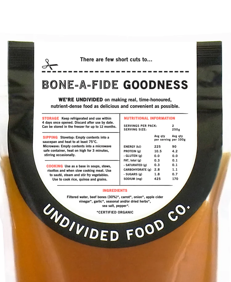 Good Bones Organic Beef Bone Broth 500ml - Image 2