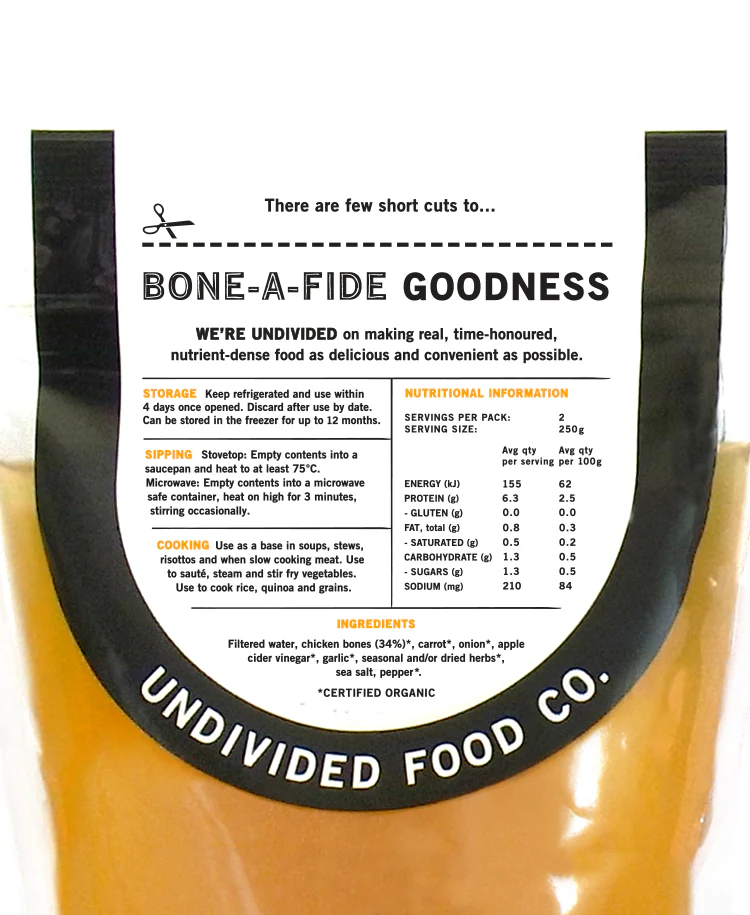 Good Bones Organic Chicken Bone Broth 500ml - Image 2
