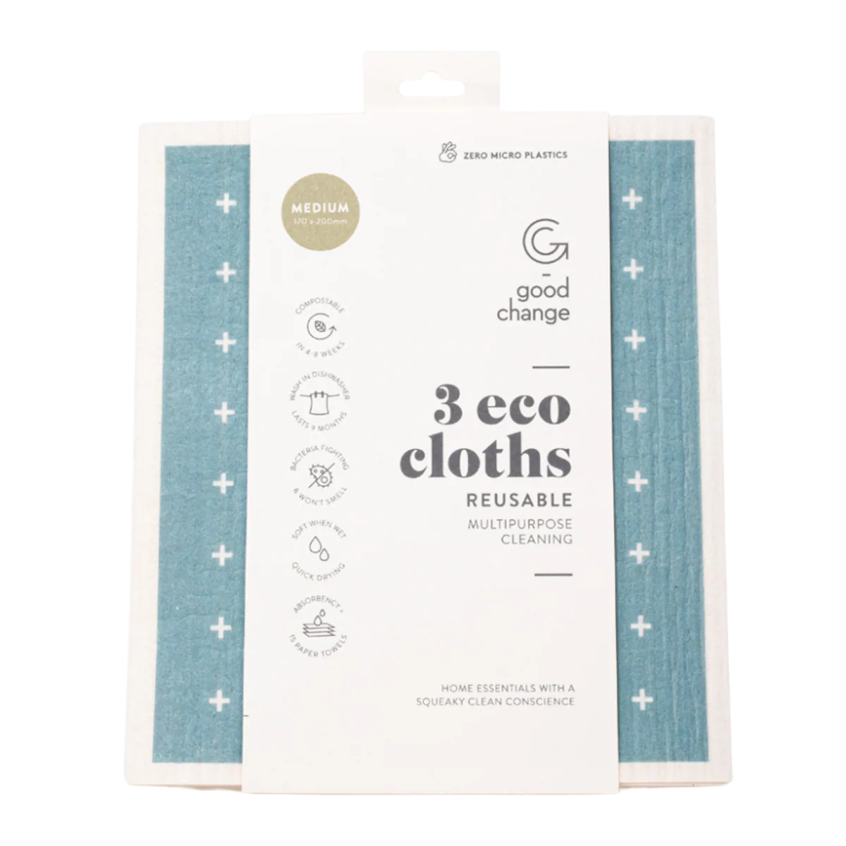Good Change Eco Cloths Medium x3 Pack