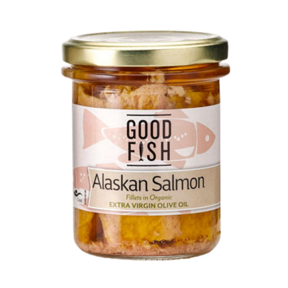 Good Fish Salmon Fillets in Organic Extra Virgin Olive Oil 200g