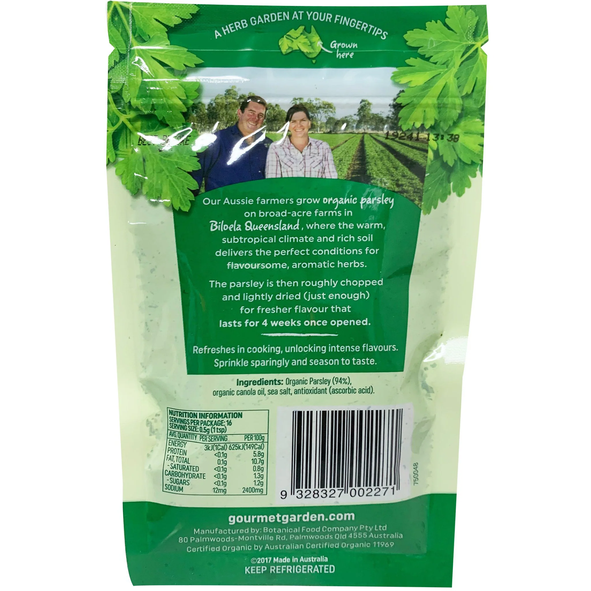 Gourmet Garden Organic Parsley Lightly Dried 8g - Image 2