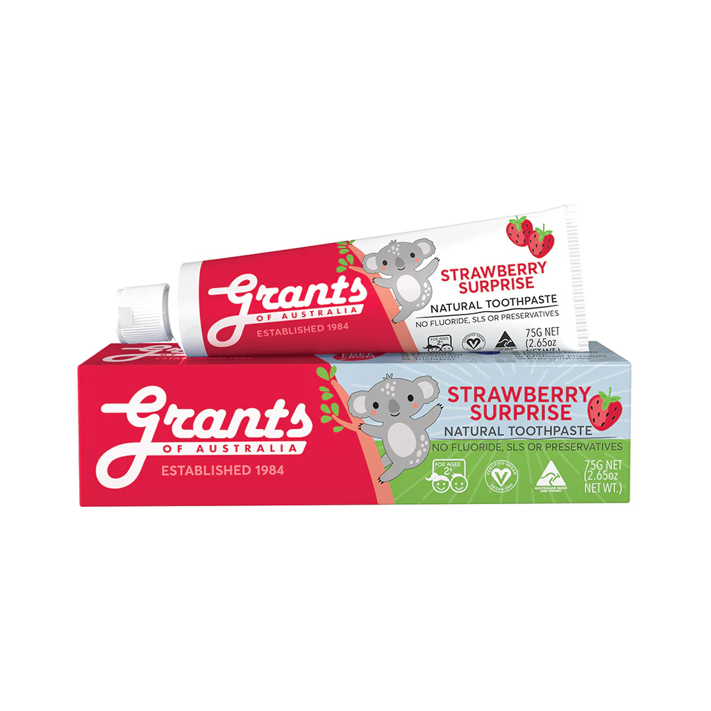 Grants Strawberry Surprise Kids Natural Toothpaste 75g - Image 2