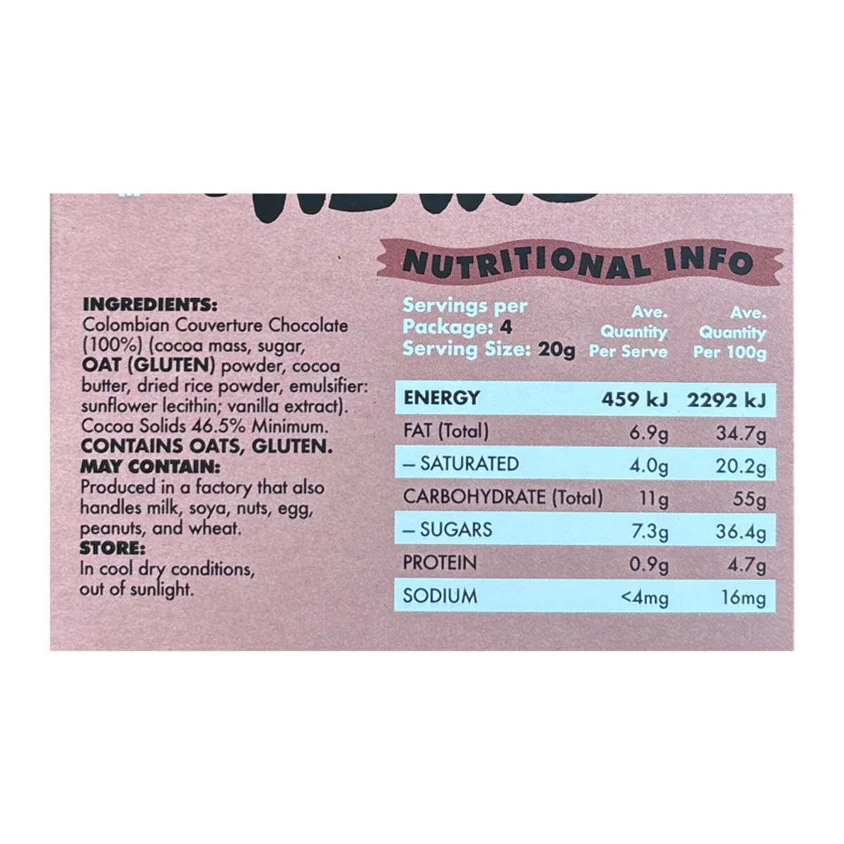 Happi Oat Milk Chocolate 80g - Image 2