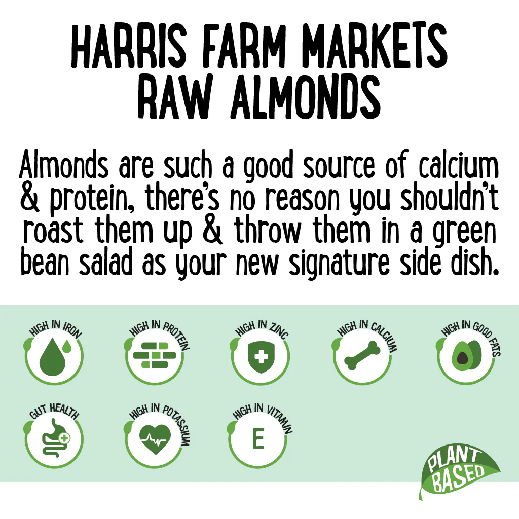 Harris Farm Almonds Raw 500g - Image 3