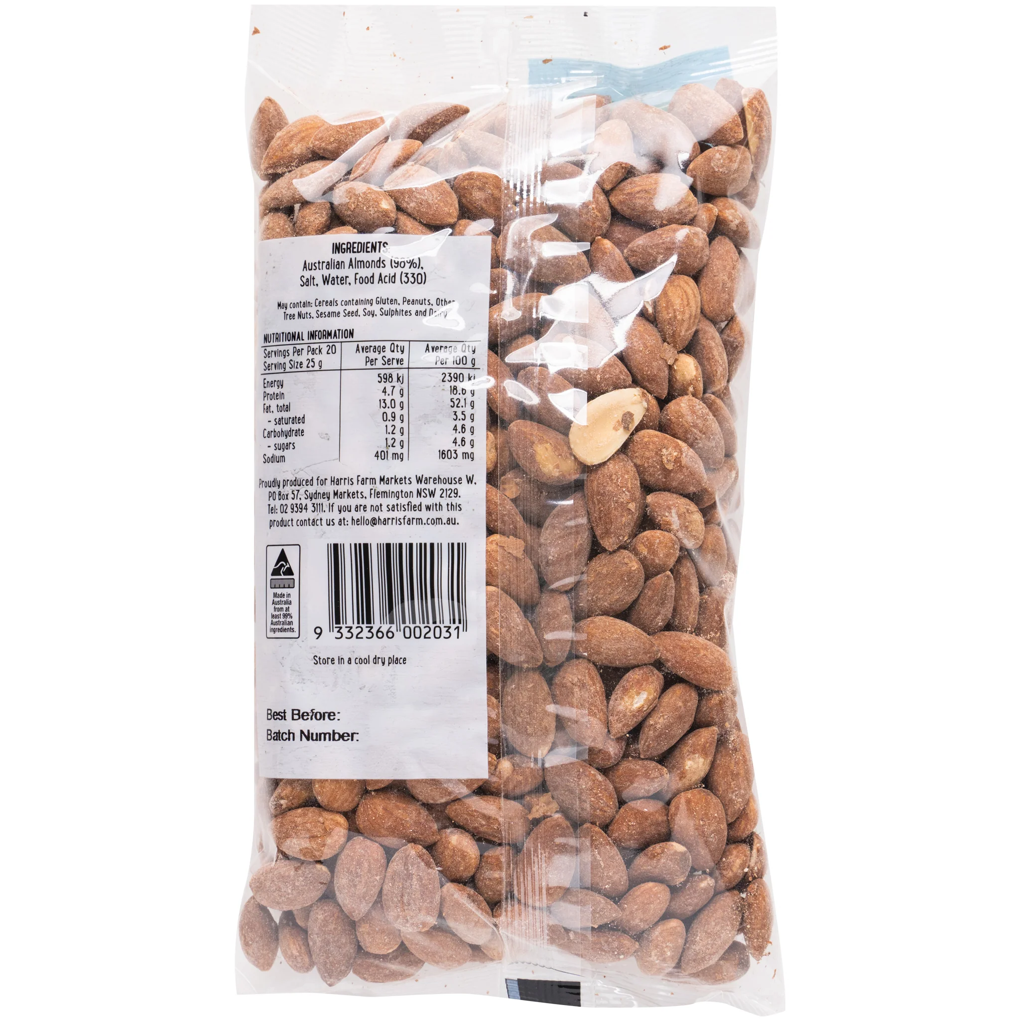 Harris Farm Almonds Smoked 500g - Image 2
