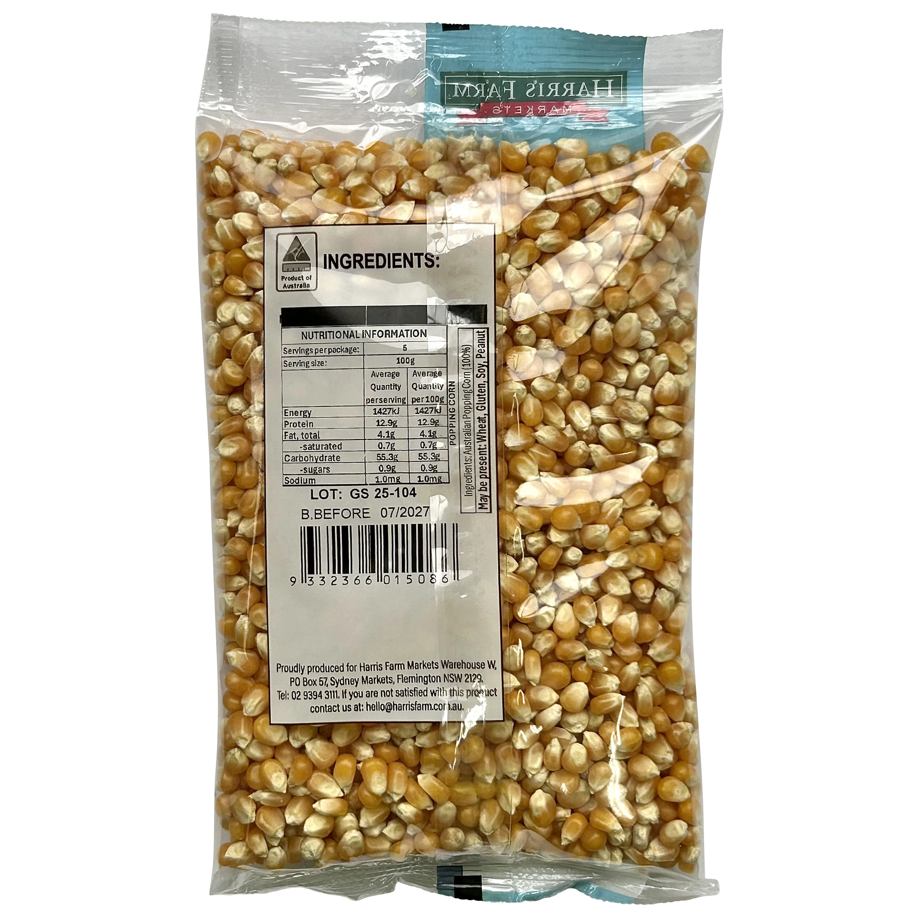 Harris Farm Australian Popcorn 500g - Image 2