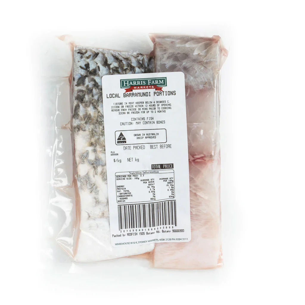 Harris Farm Barramundi Fillets Boneless Skin on x2 300-420g - Image 2