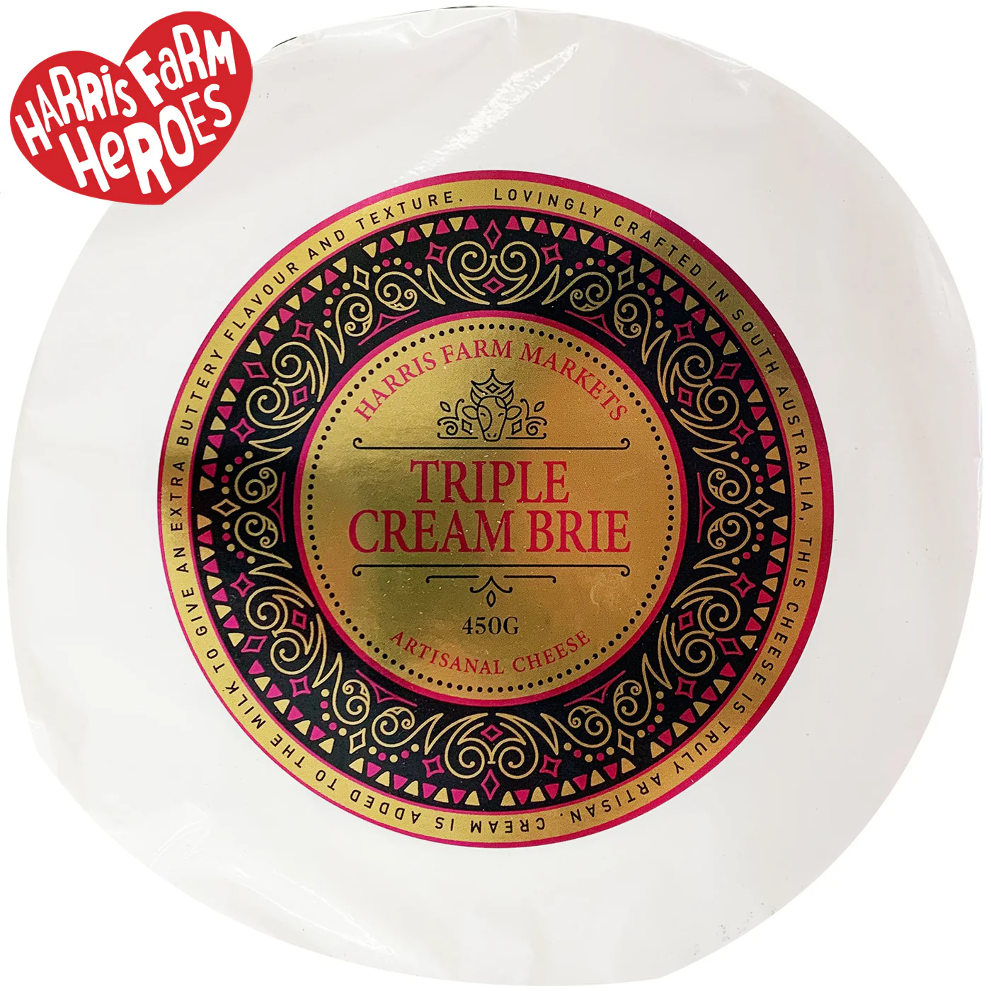 Harris Farm Triple Cream Brie Cheese 450g - Image 2