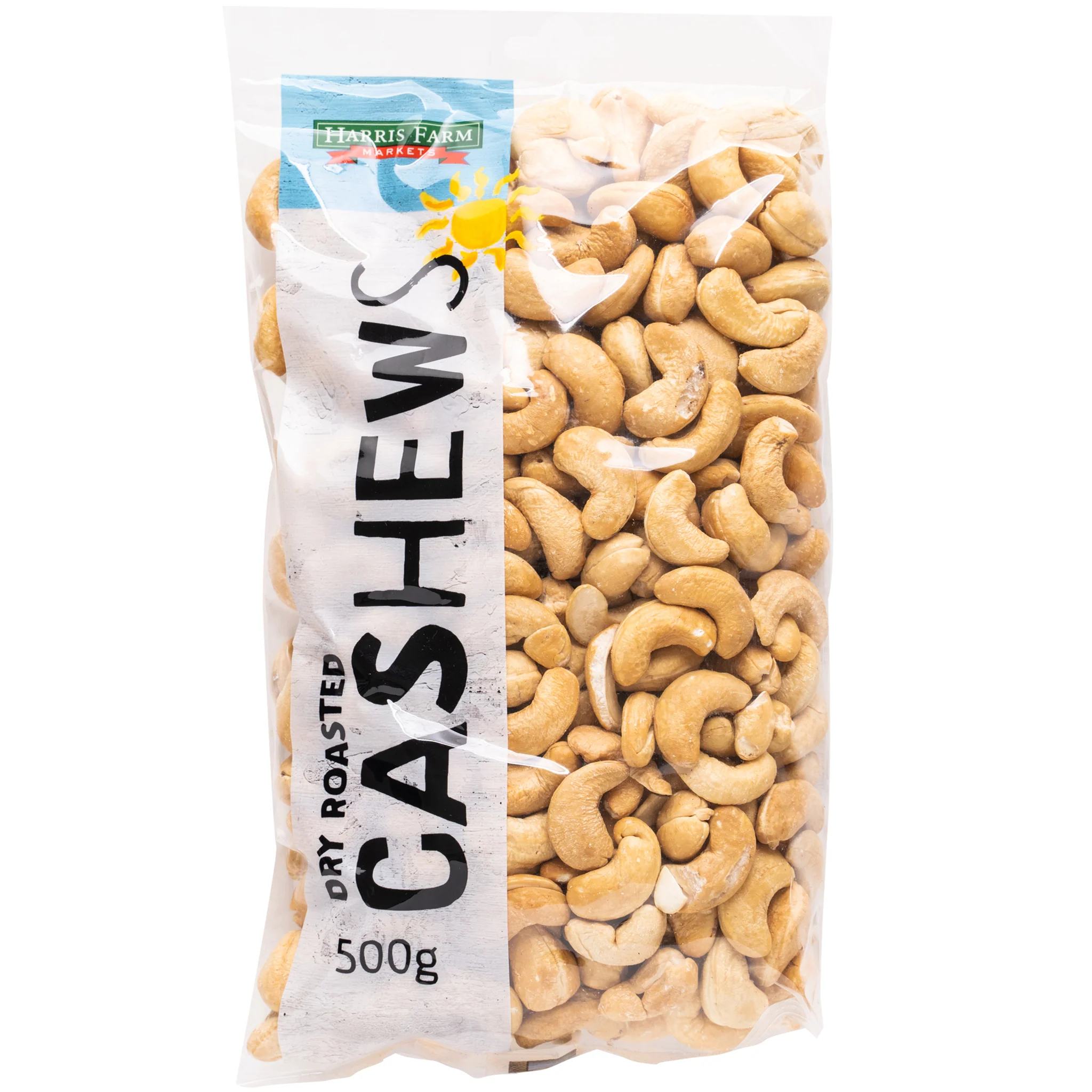 Harris Farm Cashews Dry Roasted 500g