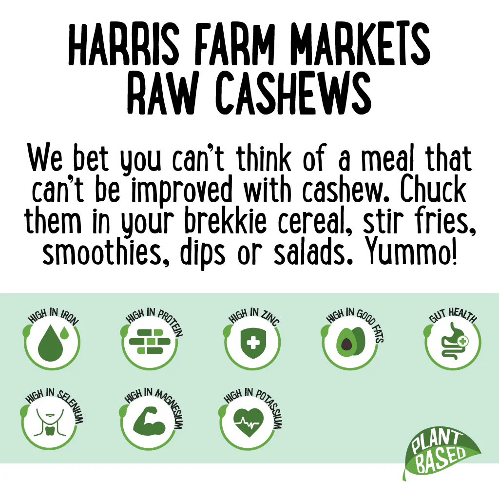 Harris Farm Cashews Raw 250g - Image 3