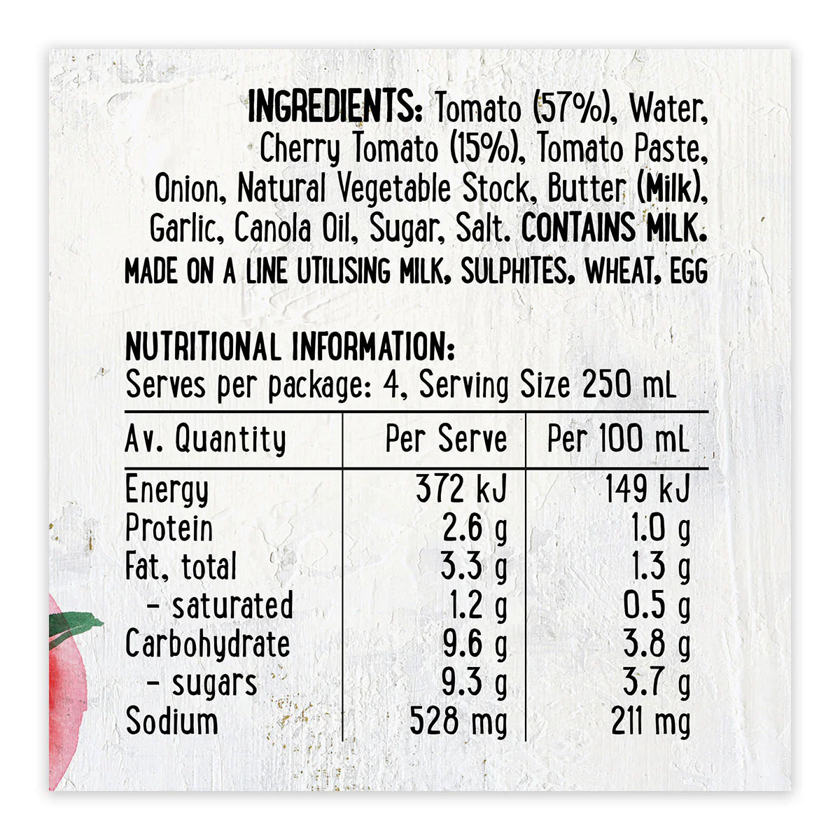 Harris Farm Soup Cheeky Cherry Tomato 1L - Image 3