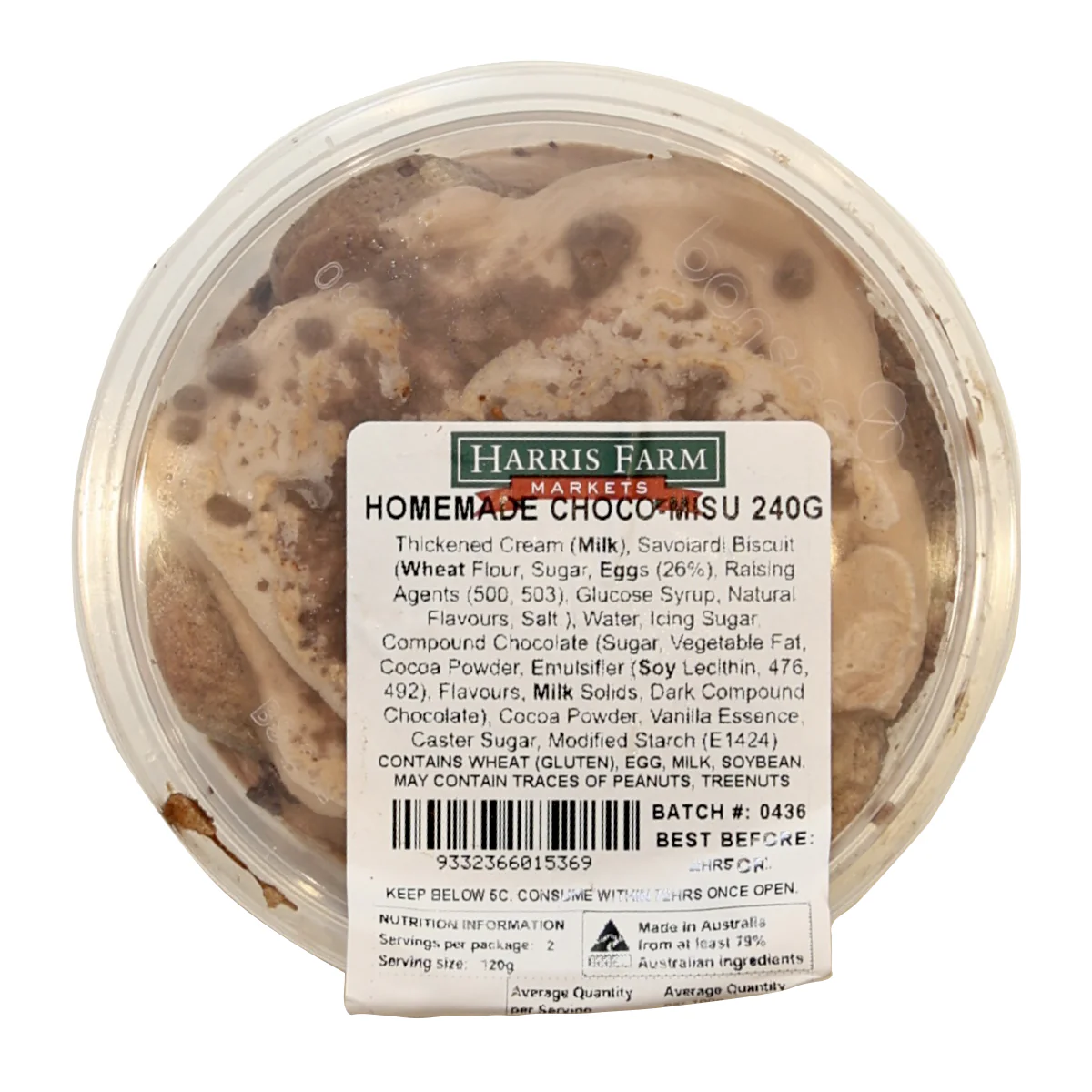 Harris Farm Chocmisu 240g - Image 2
