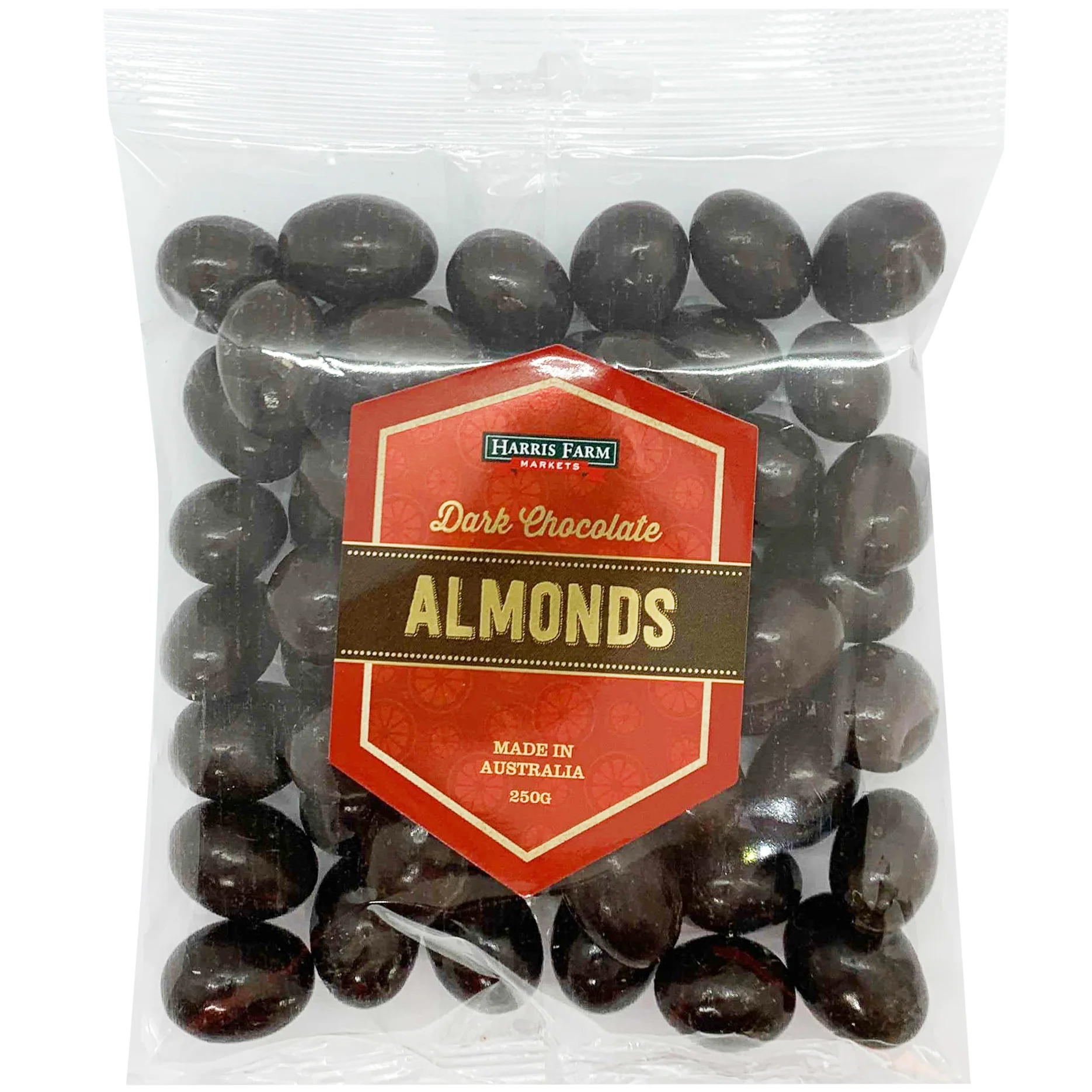Harris Farm Almonds Dark Chocolate Covered 250g