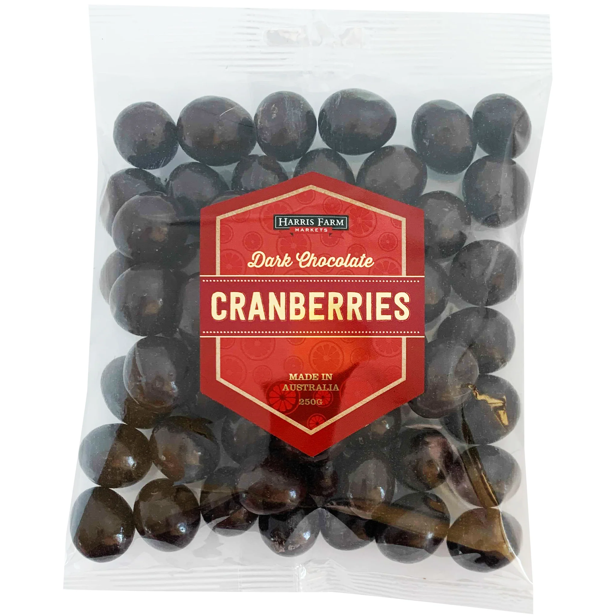 Harris Farm Cranberries Dark Chocolate Covered 250g