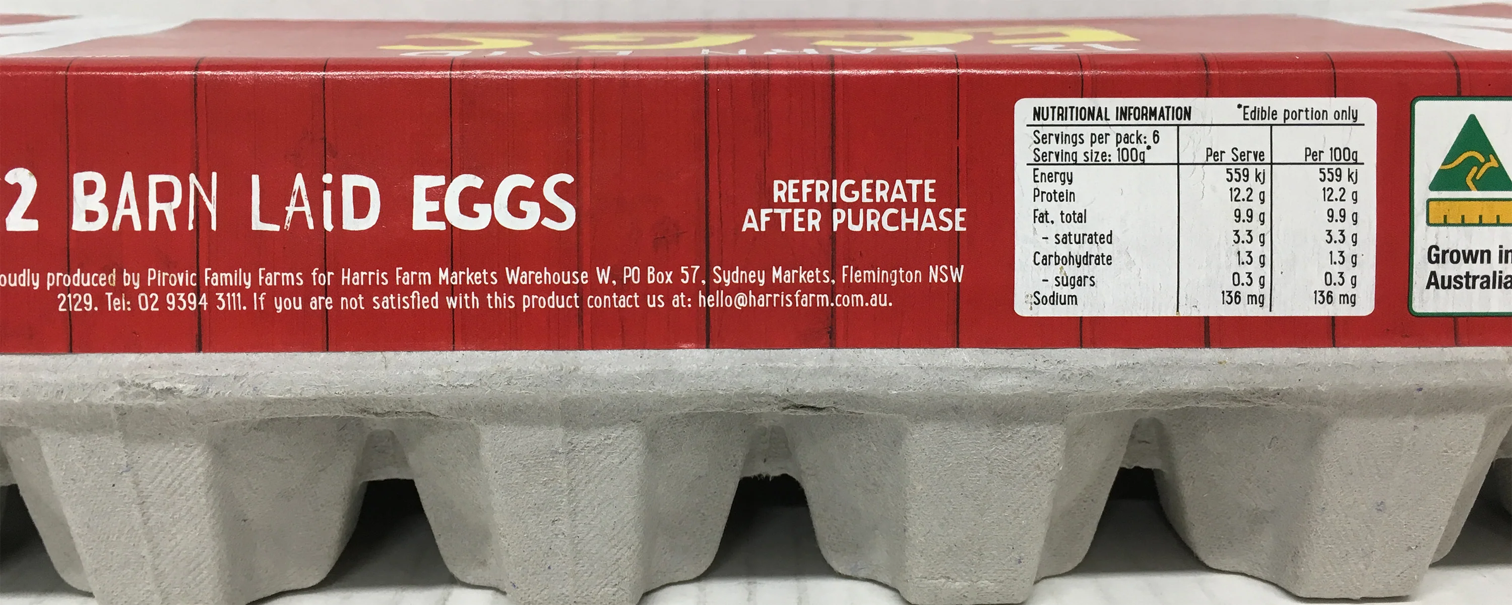 Harris Farm Eggs Barn Laid x12 660g - Image 2
