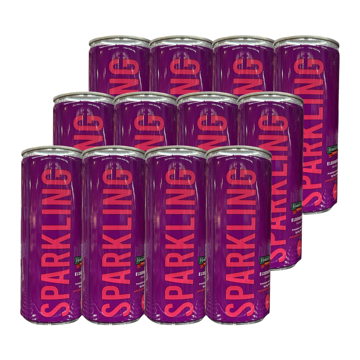 Harris Farm Sparkling Water Elderberry 12x250ml
