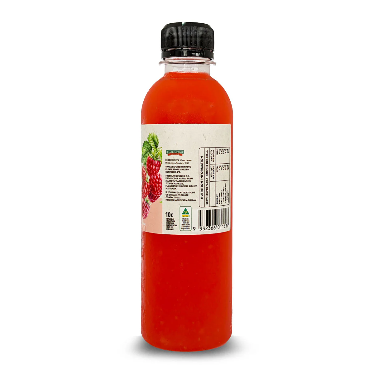 Harris Farm Freshly Squeezed Raspberry Lemonade 300ml - Image 2