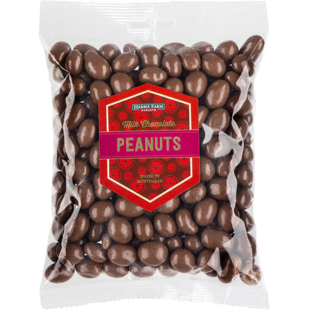 Harris Farm Peanuts Milk Chocolate Covered 350g