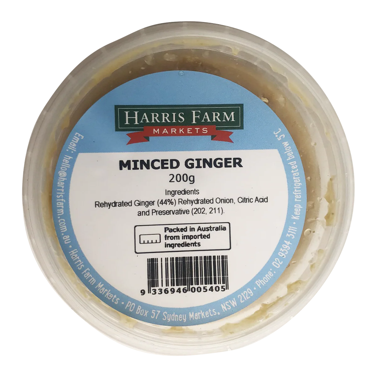 Harris Farm Minced Ginger 200g