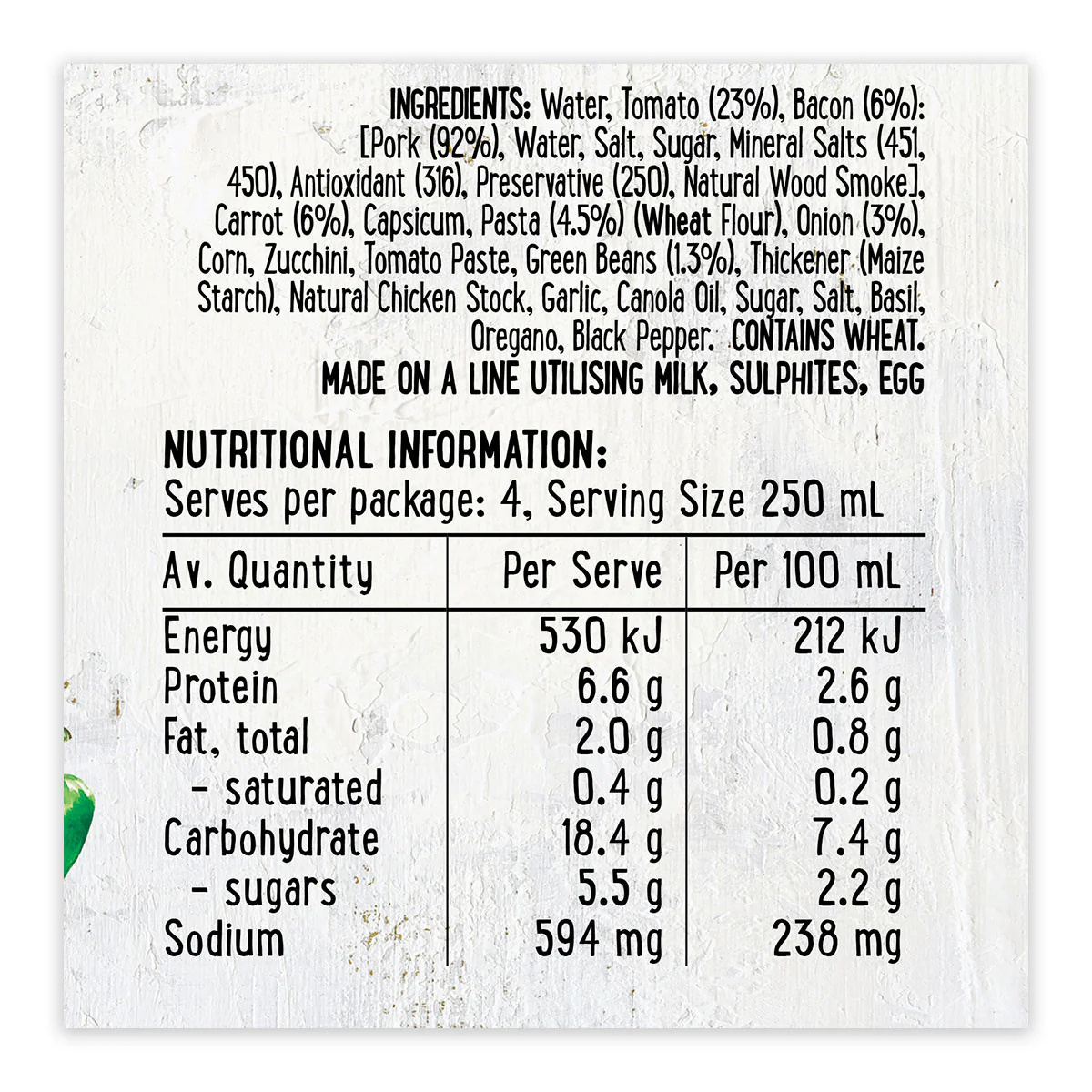 Harris Farm Soup Minestrone 1L - Image 3